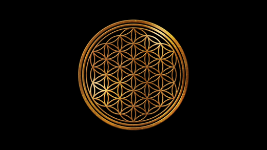 Blume des Lebens, Spirituelles Symbol, Hinduismus, Buddhismus, Taoismus, Hippie Zeichen