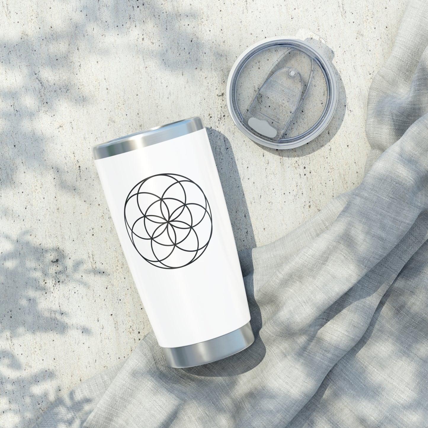SEED OF LIFE - Samen des Lebens • Heilige Geometrie • Thermo-Reisebecher XL • 590 ml • Tumbler Vagabond