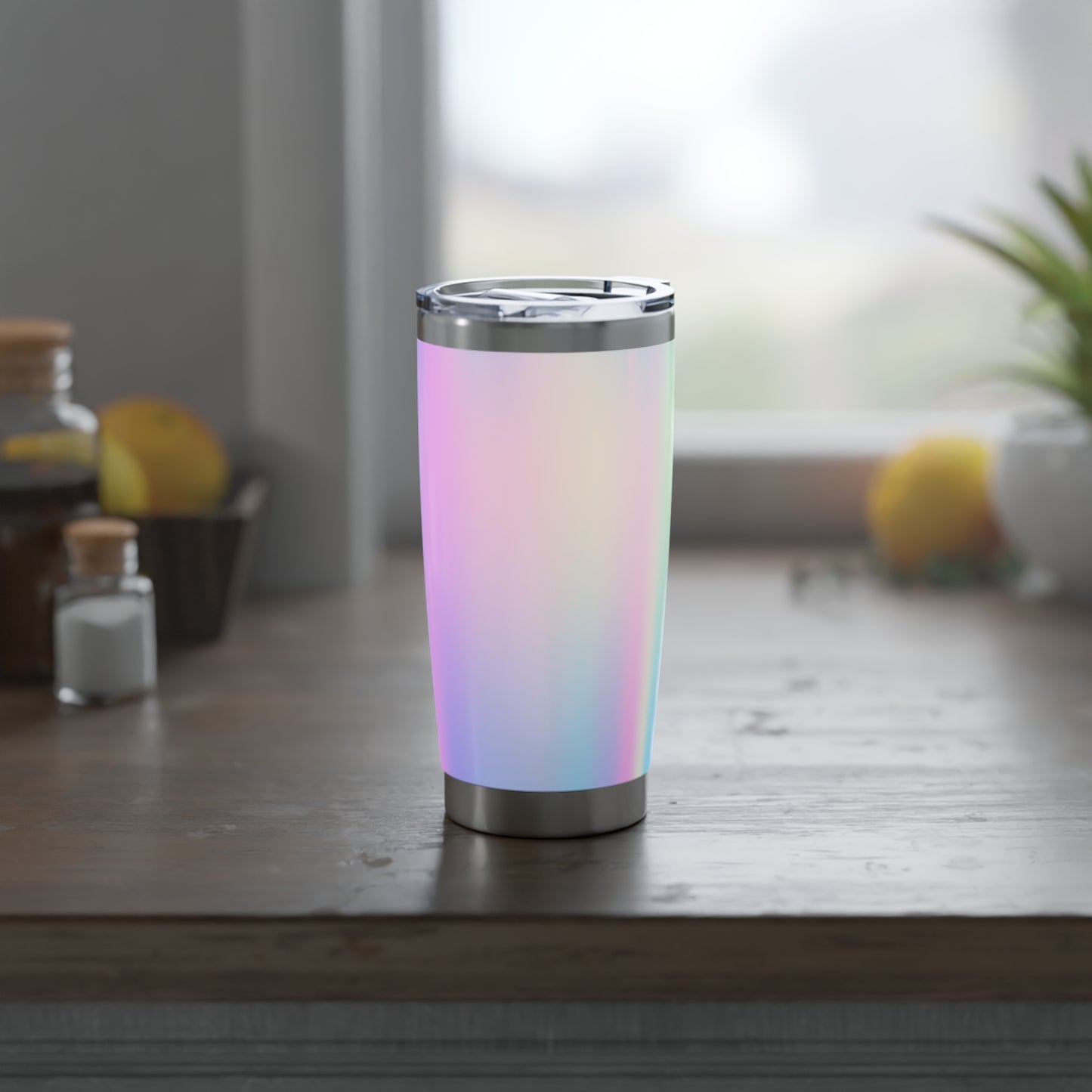 REGENBOGEN MUSTER BUNT • Thermo-Reisebecher XL • 590 ml • Tumbler Vagabond