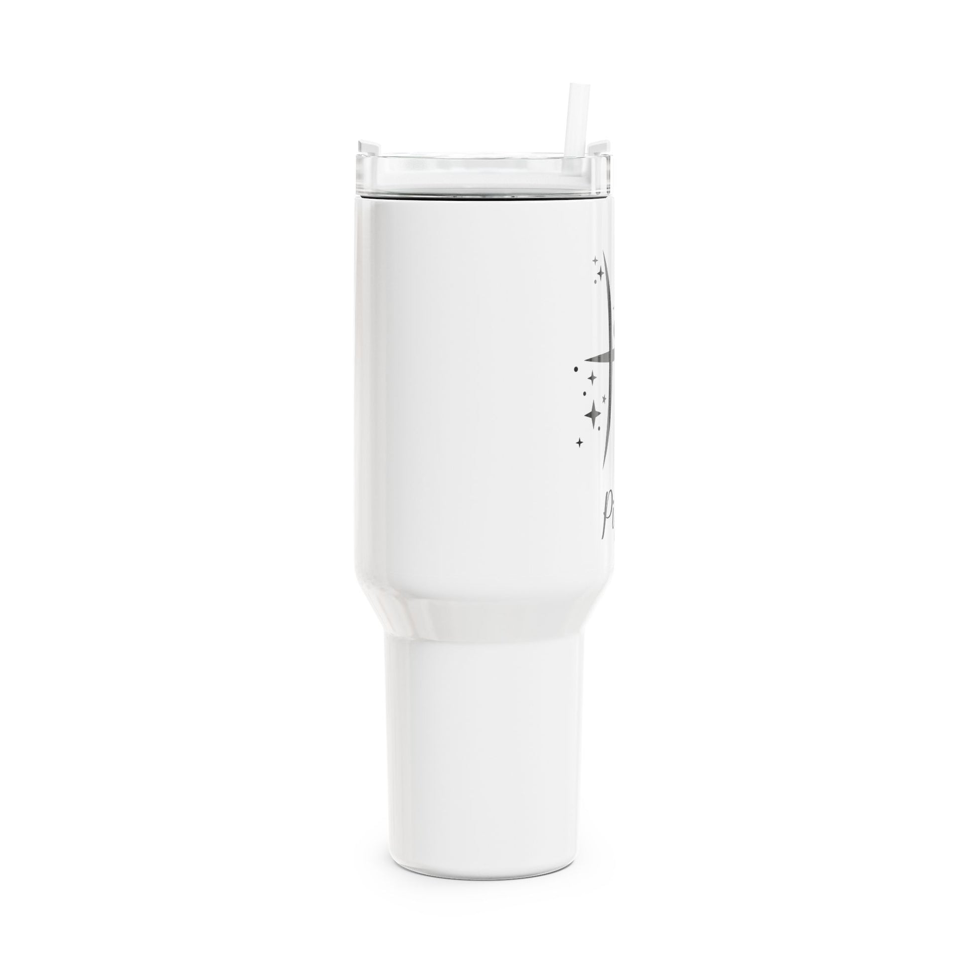 FISCHE PISCES Symbol Sterne Zeichen Tierkreiszeichen • Tumbler mit Henkel & Strohhalm • XXL Reisebecher 1,2L - YOGA SANTA