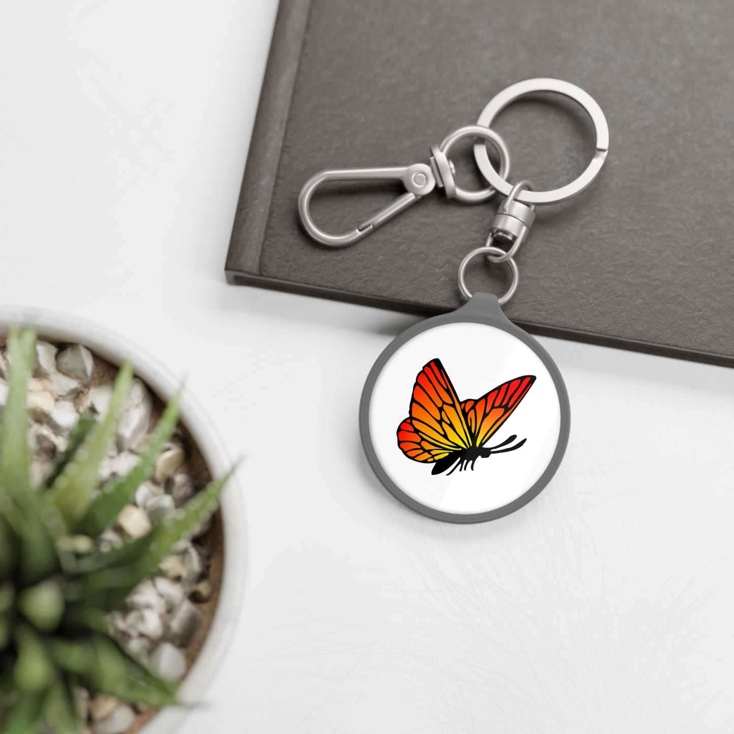 SCHMETTERLING SCHÖN • Edler Luxus Schlüsselanhänger mit Karabiner für Frauen & Männer