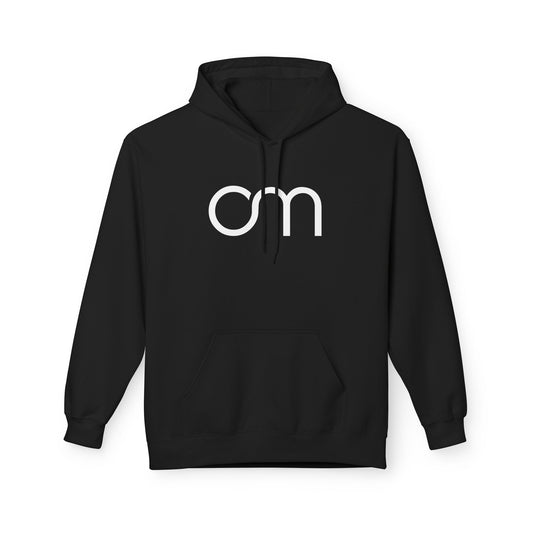 OM MANTRA OHM • Buddhismus, Hunduismus Spiritueller Sanskrit Spruch Hoodie in minimalistischem Design für Damen & Herren • Baumwolle 🌿