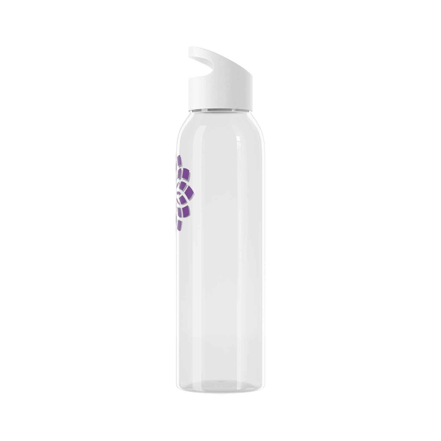 MANDALA BLUME LILA BLÜTE VIOLET • Heilige Geometrie • Wasserflasche Sky 650 ml