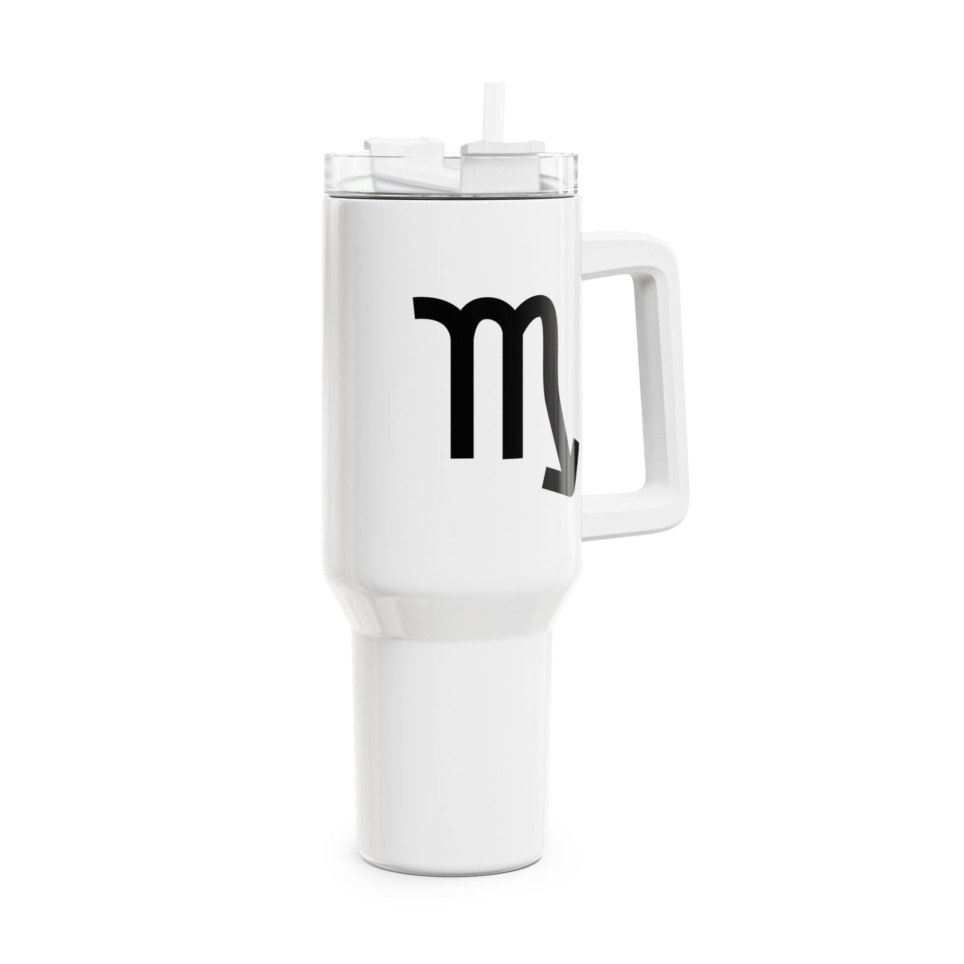 JUNGFRAU VIRGO Symbol Sternzeichen Tierkreiszeichen • Tumbler mit Henkel & Strohhalm • XXL Reisebecher 1,2L - YOGA SANTA