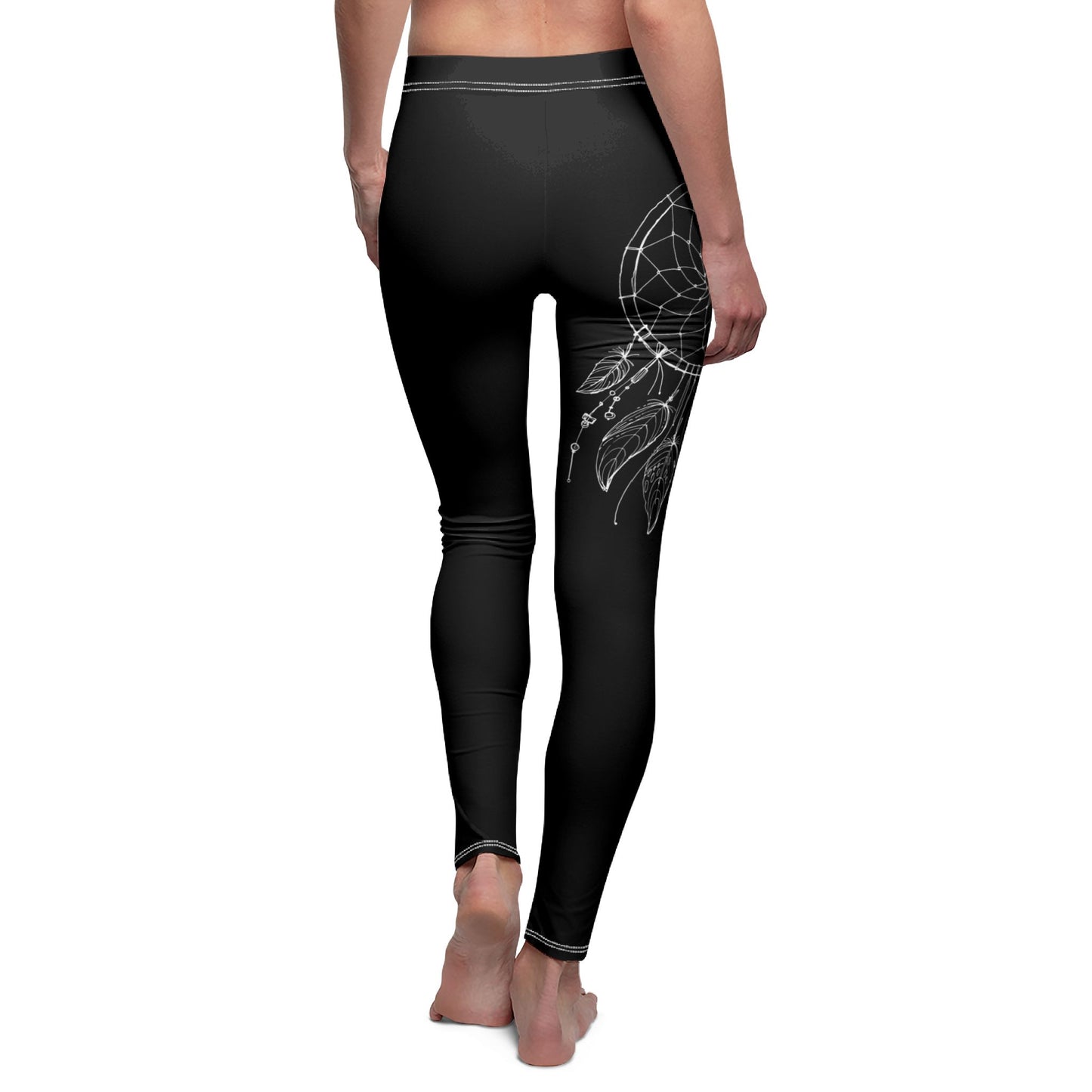 TRAUMFÄNGER INDIANER HOSE • Damen Leggins Schwarz • Beste Leggings für Sport & Freizeit