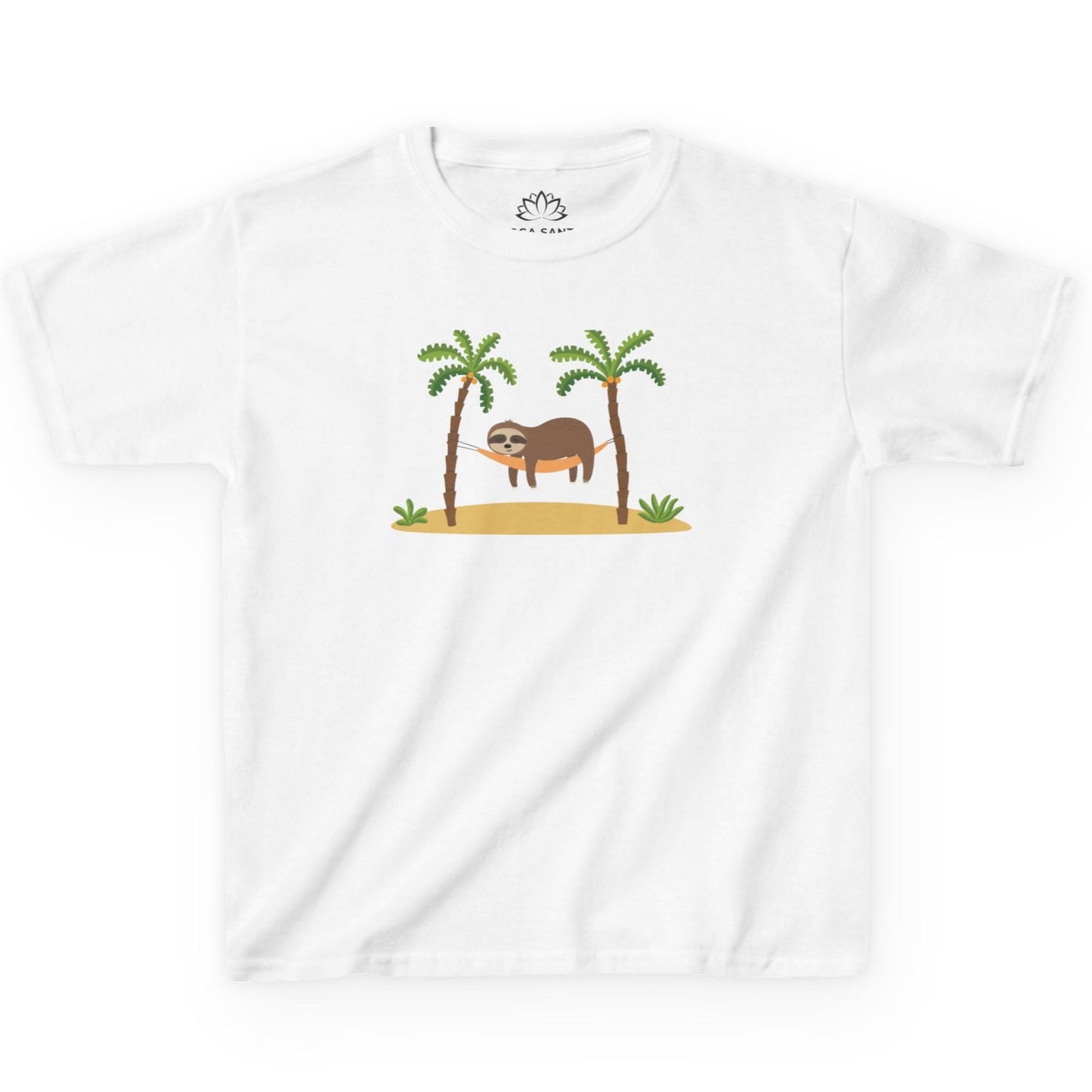 FAULTIER SLOT in HÄNGEMATTE NIEDLICH SÜß COMIC ZEICHNUNG • Pijama Schlafoberteil Oversize Kinder T-Shirt Mädchen Jungen • BIO Baumwolle 🌿