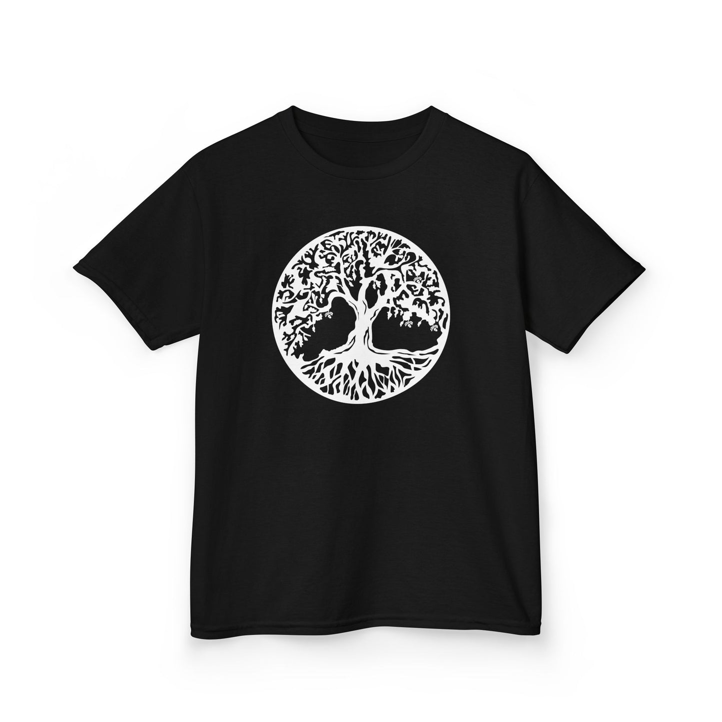 BAUM DES LEBENS Weiß • Kinder Oversize T-Shirt für Mädchen & Jungen (7–16 Jahre) • BIO Baumwolle 🌿