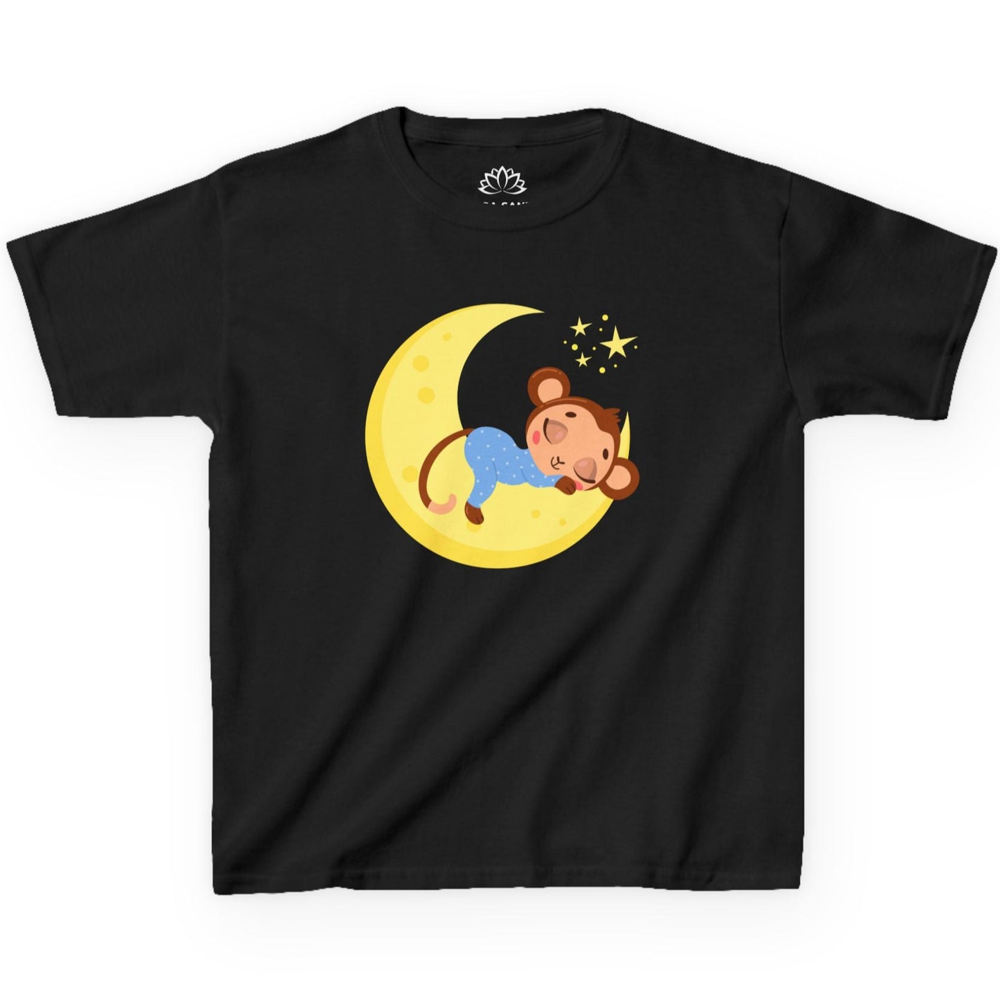 AFFE MOND STERNENHIMMEL • Pijama Schlafoberteil Oversize Kinder T-Shirt Mädchen Jungen • BIO Baumwolle 🌿