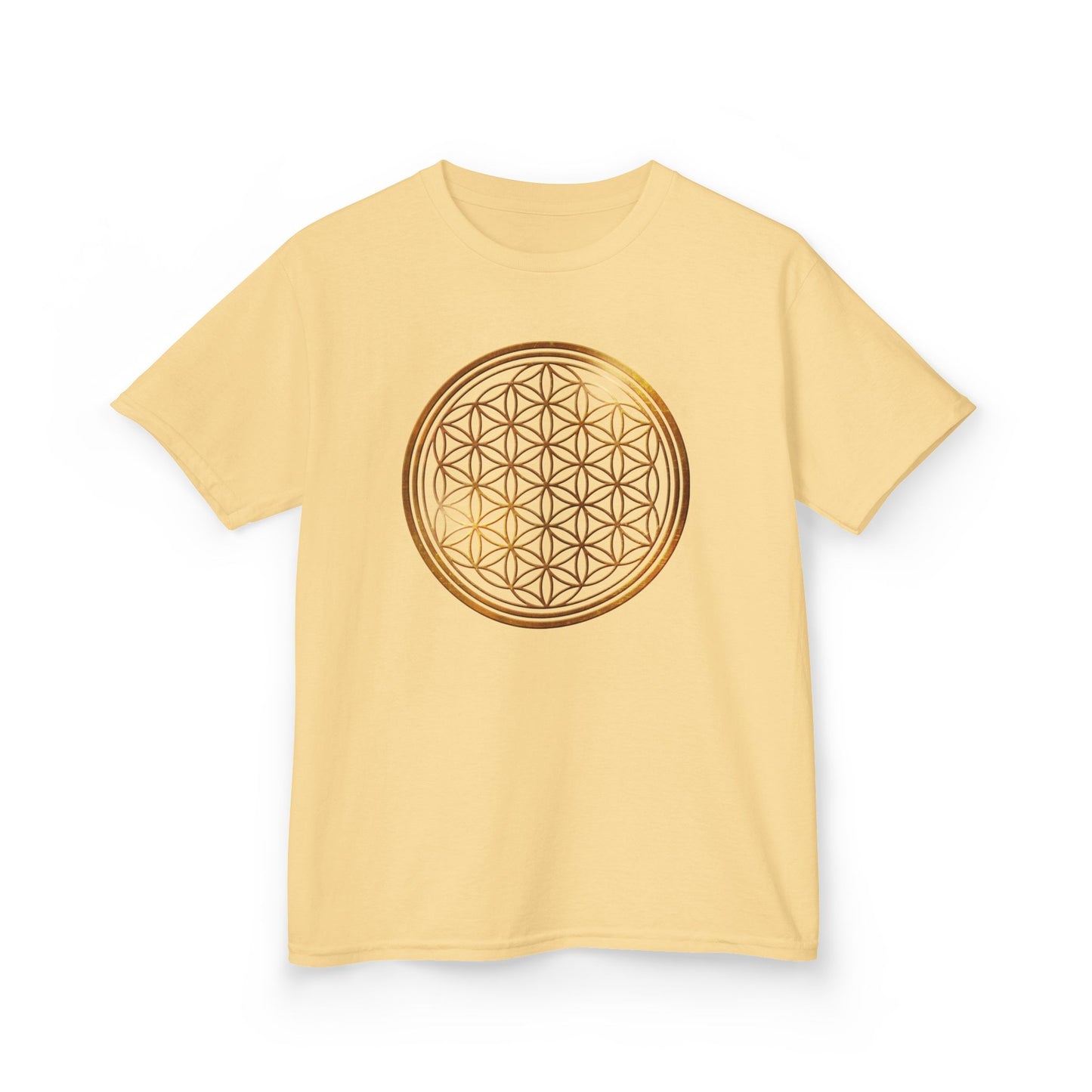 BLUME DES LEBENS • Kinder Oversize T-Shirt für Mädchen & Jungen (7–16 Jahre) • BIO Baumwolle 🌿