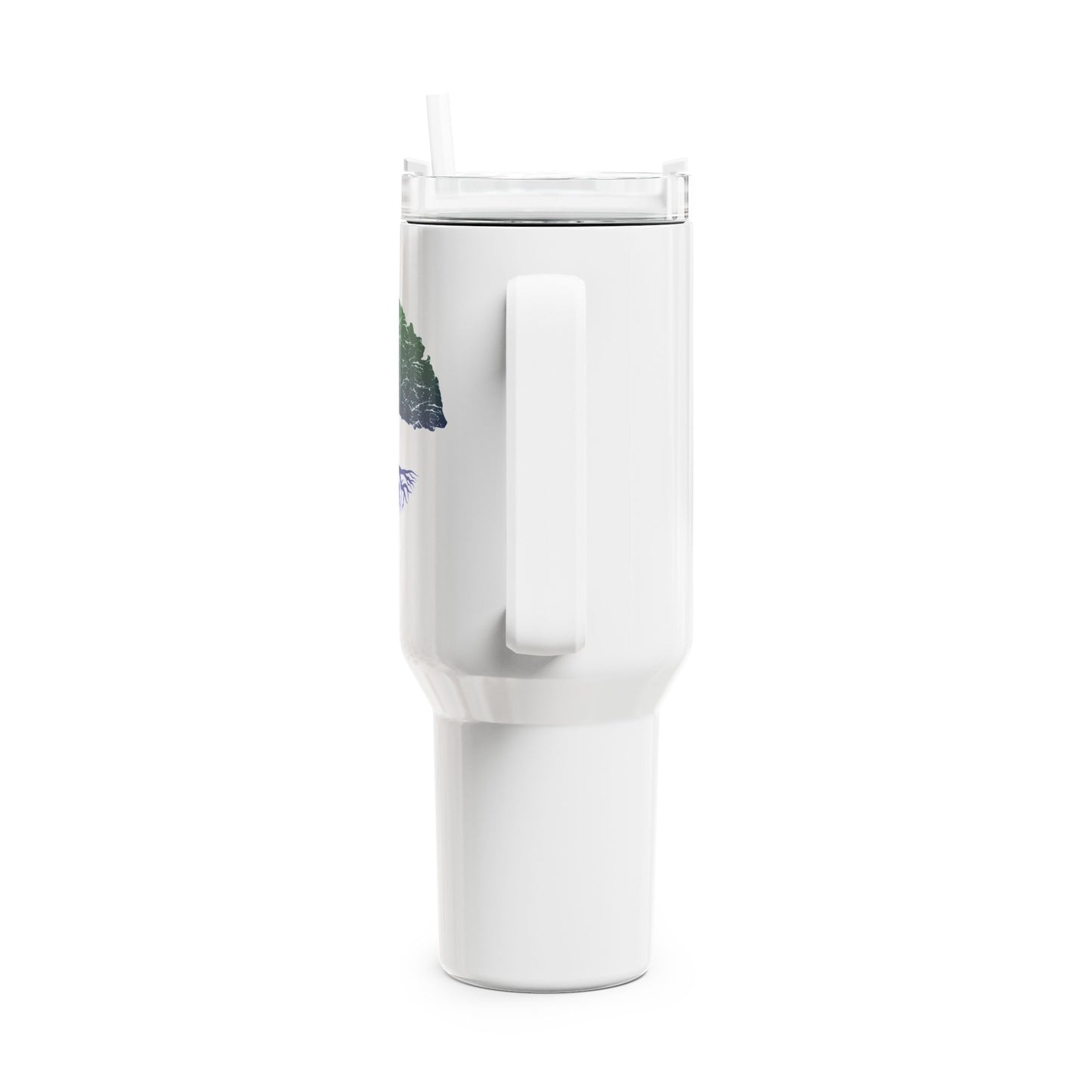 BAUM DES LEBENS BUNT • Tumbler mit Henkel & Strohhalm • XXL Reisebecher 1,2L