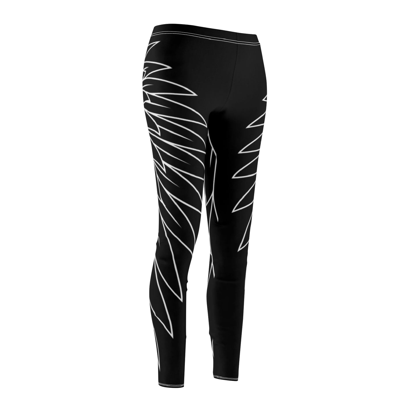 ENGELSFLÜGEL SCHUTZENGEL VOGELFLÜGEL • Beste Schwarze Extravagante Leggings für Sport & Alltag