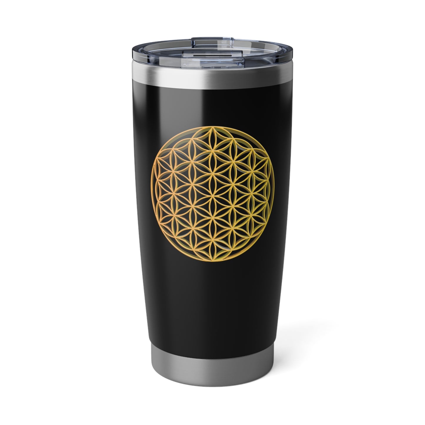 BLUME DES LEBENS 3D GOLDGELB • Thermo-Reisebecher XL • 590 ml • Tumbler Vagabond