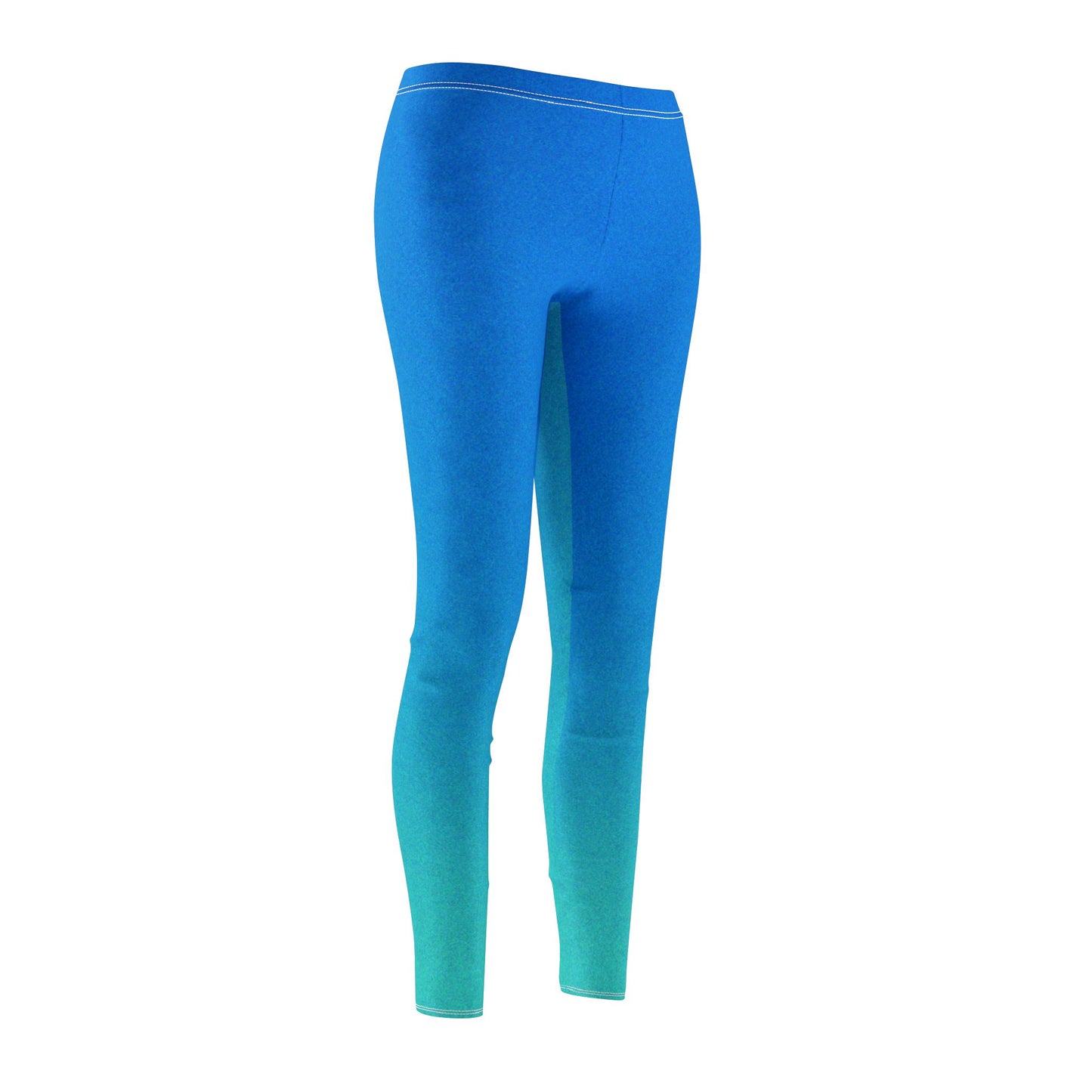 BLAU TÜRKISE LEGGINGS Meeresbrise FARBÜBERGANG • Damen-Leggings extravagant, außergewöhlnlich • Beste Leggings für Sport & Alltag