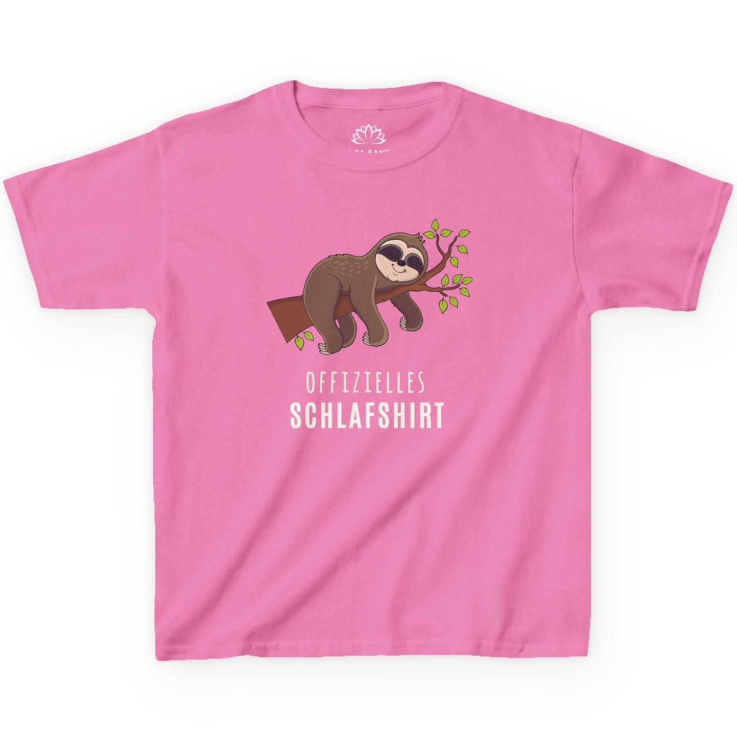 OFFIZIELLES SCHLAFSHIRT SLOT FAULTIER MOTIV COMIC • Pijama Schlafoberteil Oversize Kinder T-Shirt Mädchen Jungen • BIO Baumwolle 🌿