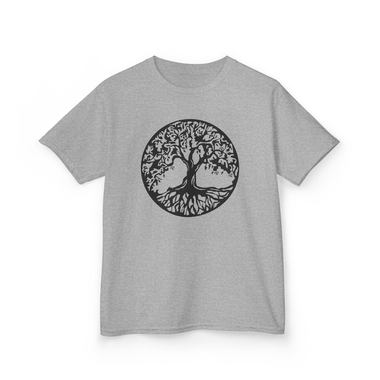 BAUM DES LEBENS - Schwarz • Kinder Oversize T-Shirt für Mädchen & Jungen (7–16 Jahre) • BIO Baumwolle 🌿