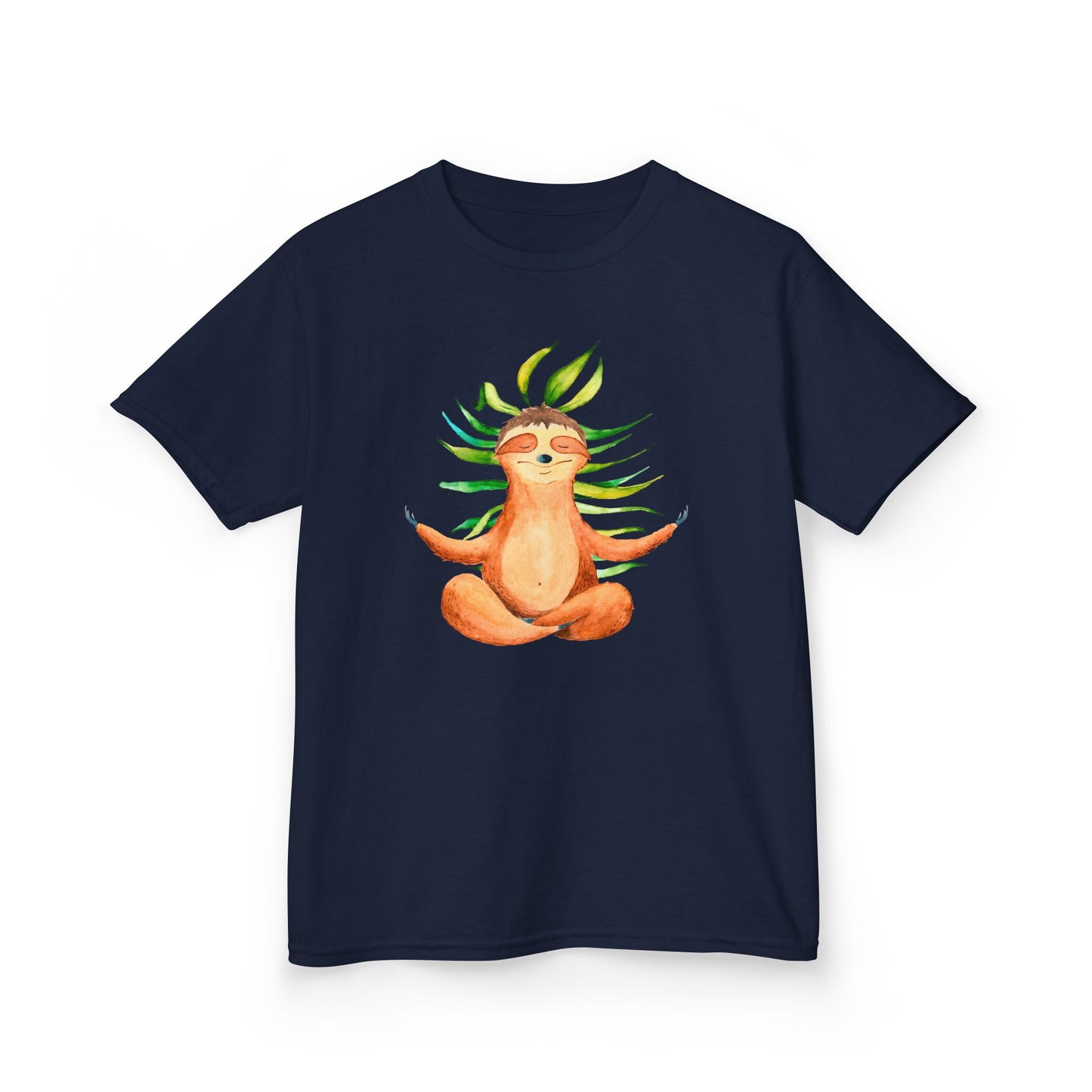 FAULTIER SLOT NIEDLICH SÜß MEDITATION YOGA • Kinder Oversize T-Shirt für Mädchen & Jungen (7–16 Jahre) • BIO Baumwolle 🌿