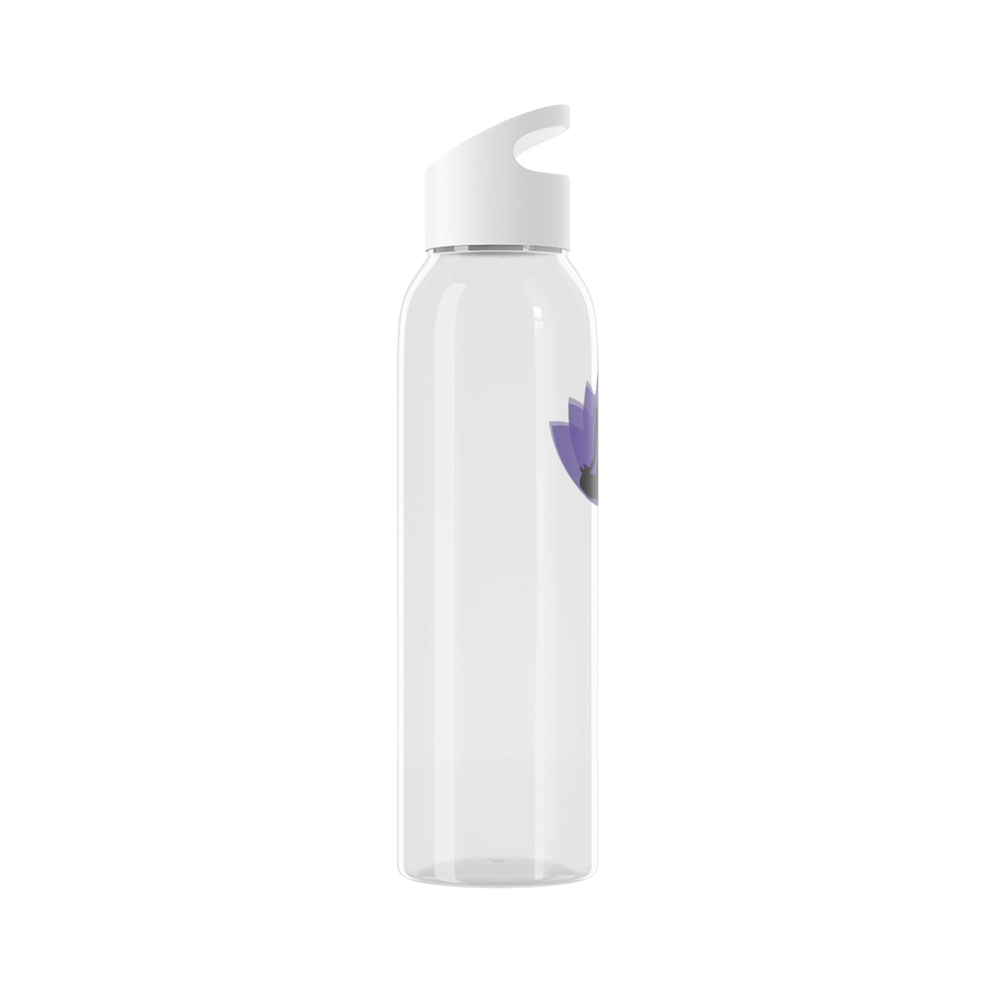 7 CHAKREN YOGI LOTUSBLÜTE LILA BLUME VIOLET • TRITAN Wasserflasche Sky 650 ml