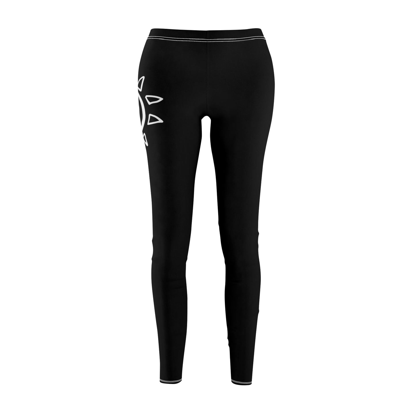SPIRALE IN SONNE SYMBOL MOTIV SPIRITUELL • BOHO STYLE - Hippie Damen Leggins Schwarz • Beste Leggings für Sport & Freizeit