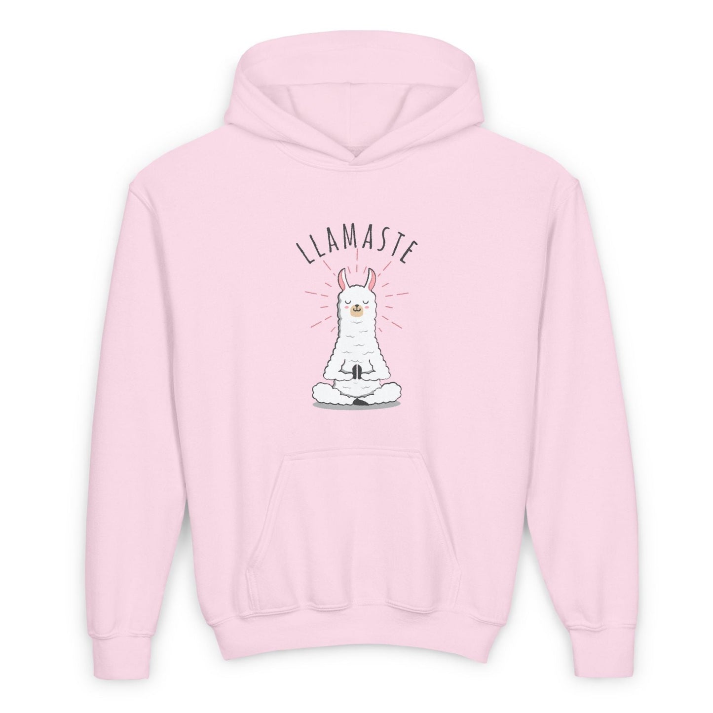 LLAMASTE LAMA LUSTIGE COMIC ZEICHNUNG TIERYOGA • Kinder Hoodie für Mädchen & Jungen (7–16 Jahre) | Kuschelweiche Baumwolle 🌿