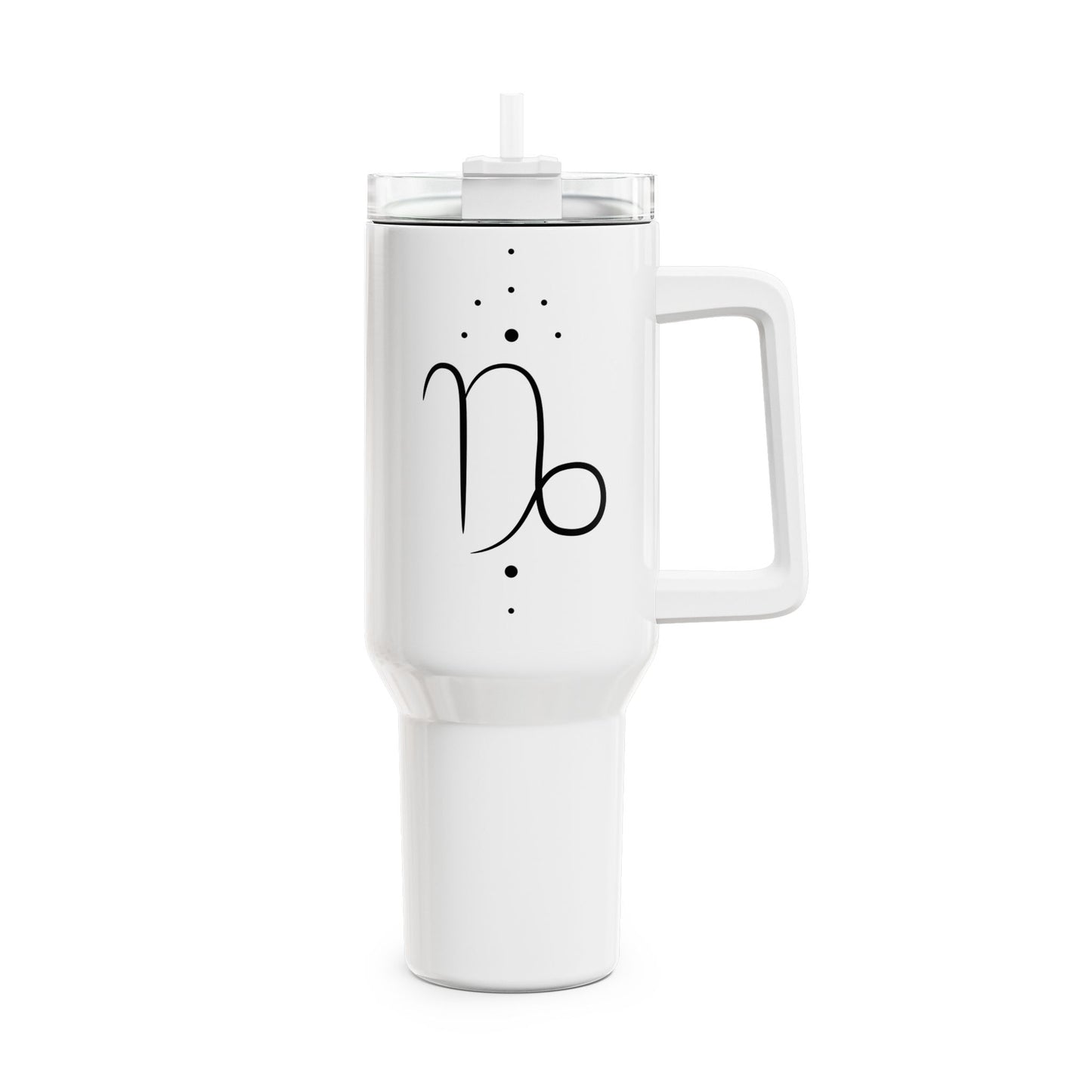 STEINBOCK CAPRICON STERNZEICHEN Tierkreiszeichen • Tumbler mit Henkel & Strohhalm • XXL Reisebecher 1,2L