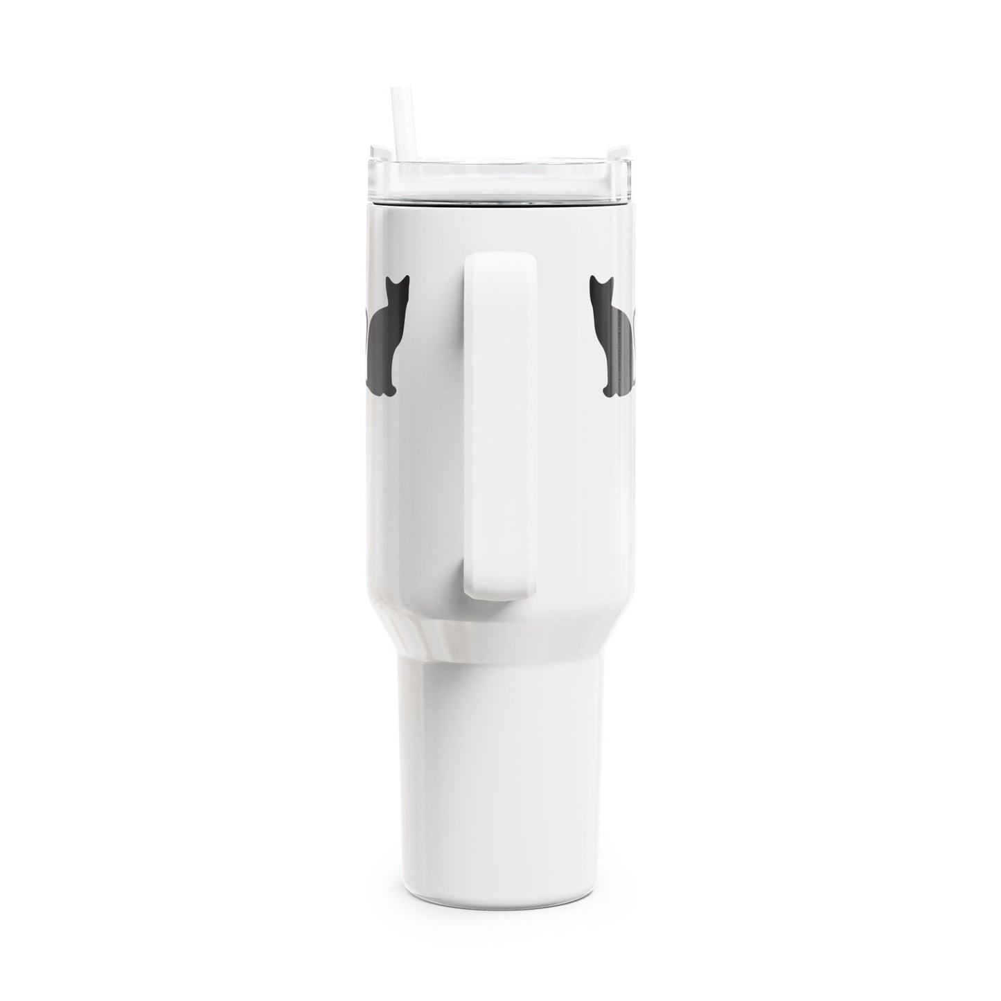 KATZEN LIEBE KÄTZCHEN KITTY CAT VERLIEBT • Tumbler mit Henkel & Strohhalm • XXL Reisebecher 1,2L
