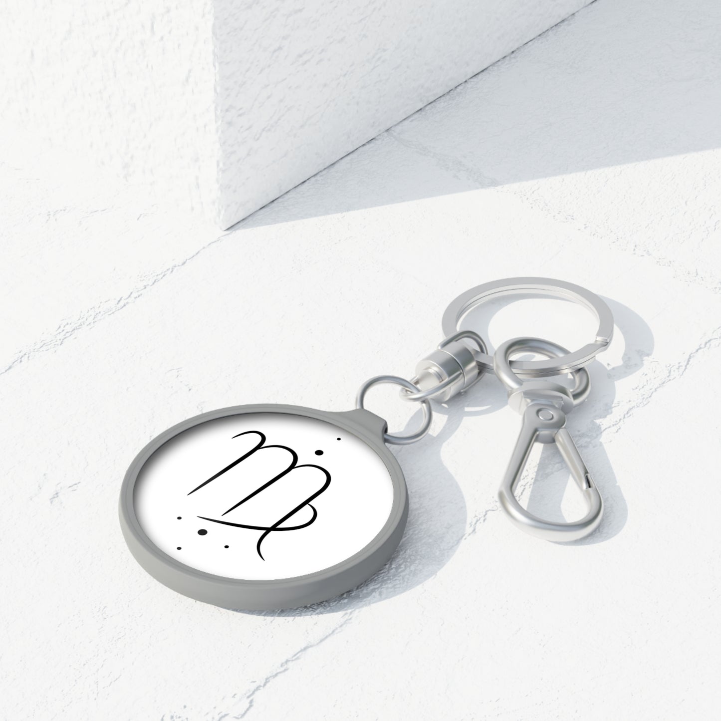 JUNGFRAU SYMBOL VIRGO STERNZEICHEN Schön Tierkreiszeichen • Edler Luxus Schlüsselanhänger mit Karabiner für Frauen & Männer