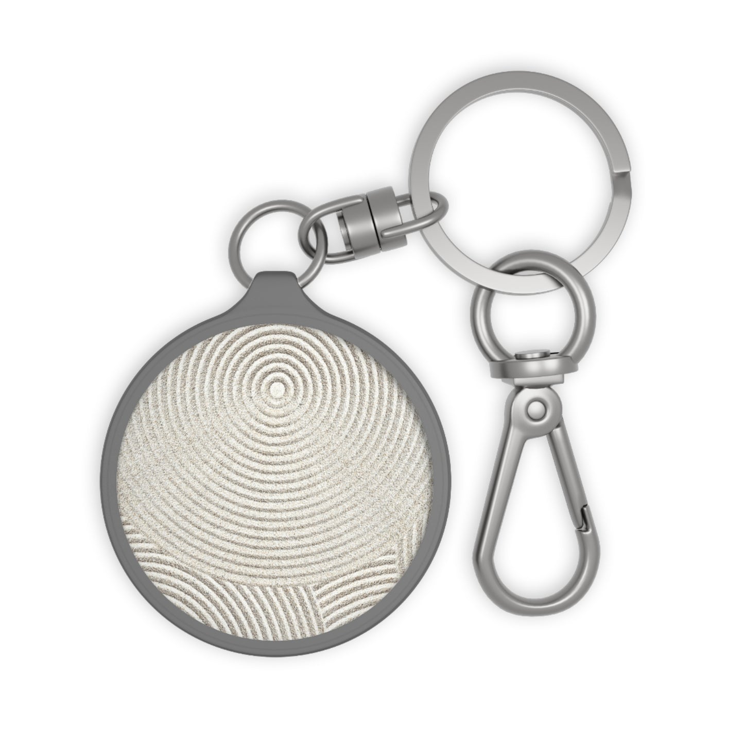 ZEN GARTEN - SANDSTRAND • Edler Luxus Schlüsselanhänger mit Karabiner für Frauen & Männer