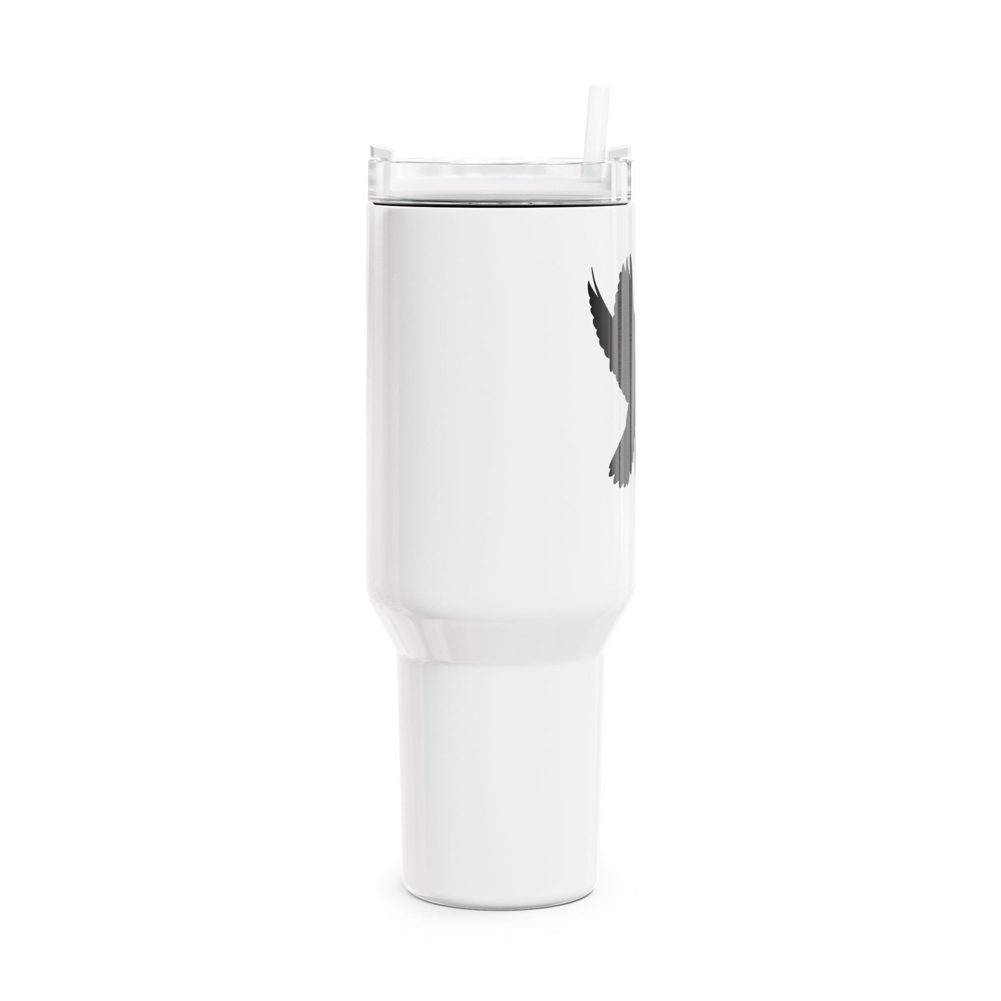 PEACE ZEICHEN FRIEDENSTAUBE - FRIEDENSBOTSCHAFT • Tumbler mit Henkel & Strohhalm • XXL Reisebecher 1,2L - YOGA SANTA