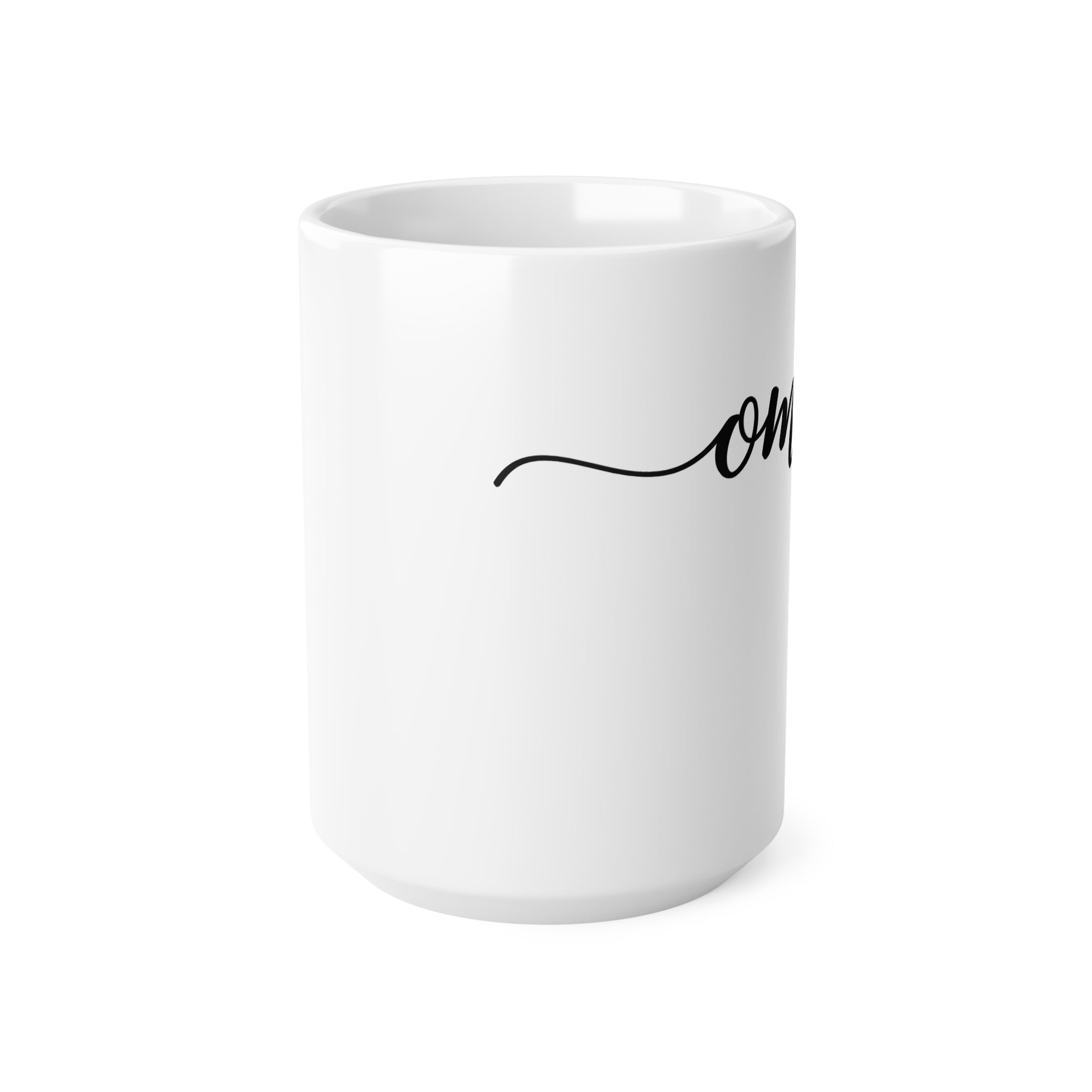OM OHM MANTRA SPRUCH YOGA • Spiritueller Schriftzug •440ml XXL Kaffeebecher - YOGA SANTA