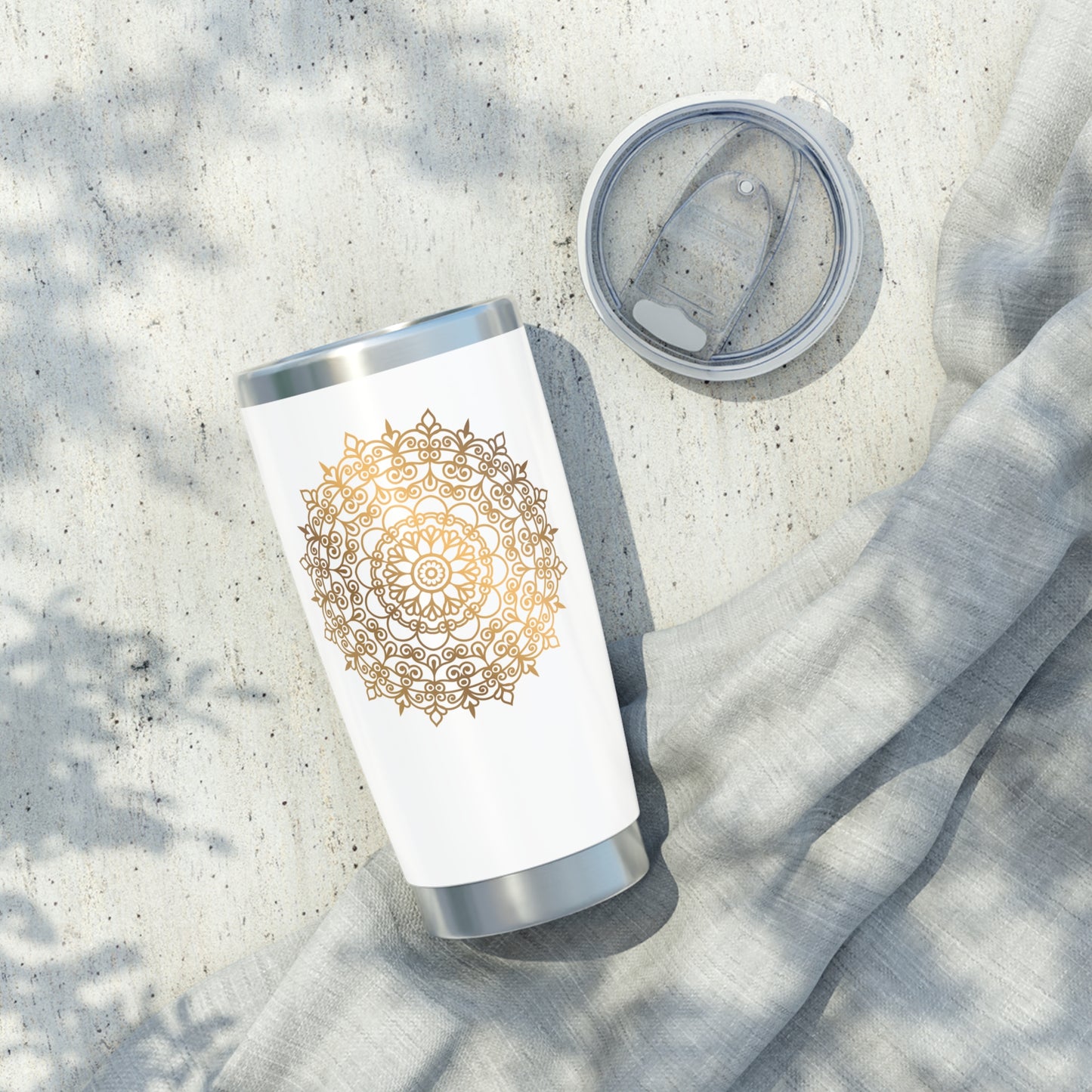 MANDALA GOLDOPTIK • Thermo-Reisebecher XL • 590 ml • Tumbler Vagabond