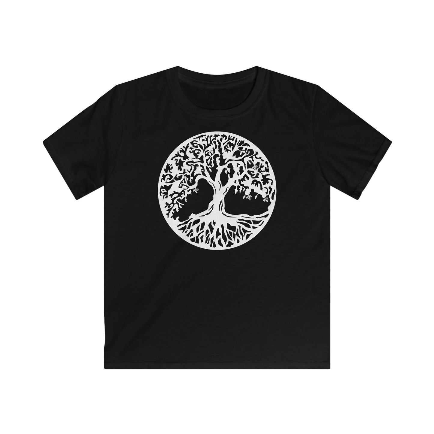 BAUM DES LEBENS - Weiß • Kinder T-Shirt für Mädchen & Jungen (6–16 Jahre) • BIO Baumwolle 🌿