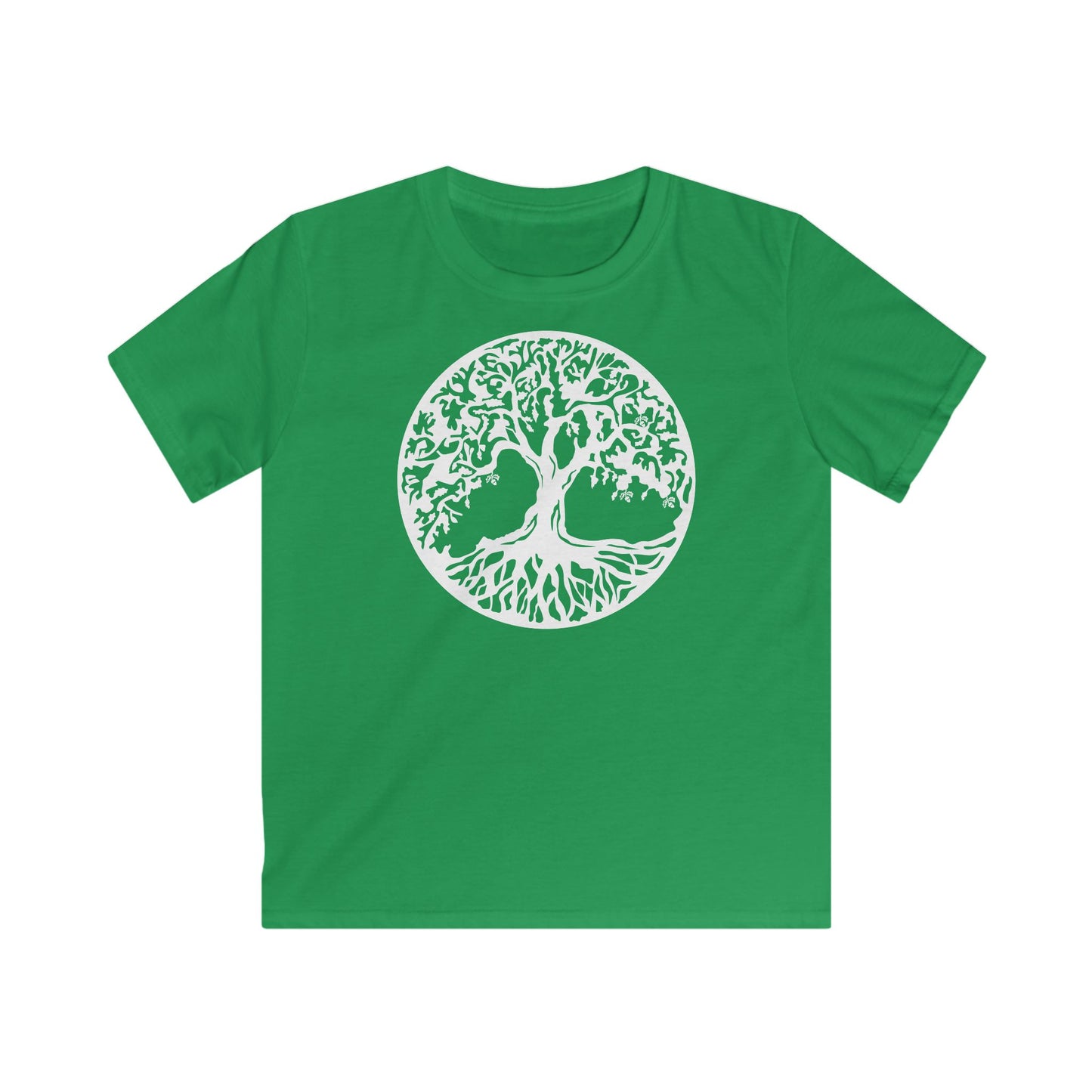 BAUM DES LEBENS - Weiß • Kinder T-Shirt für Mädchen & Jungen (6–16 Jahre) • BIO Baumwolle 🌿