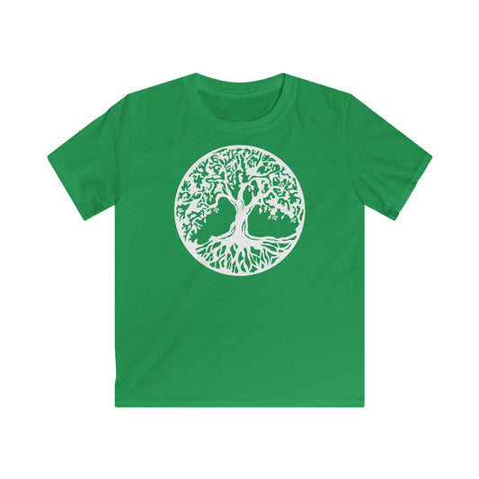 BAUM DES LEBENS - Weiß • Kinder T-Shirt für Mädchen & Jungen (6–16 Jahre) • BIO Baumwolle 🌿