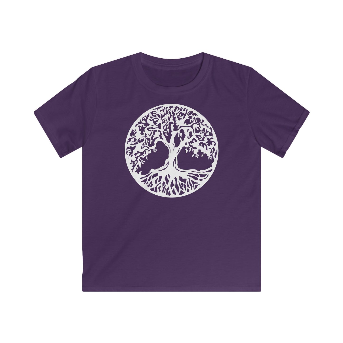 BAUM DES LEBENS - Weiß • Kinder T-Shirt für Mädchen & Jungen (6–16 Jahre) • BIO Baumwolle 🌿
