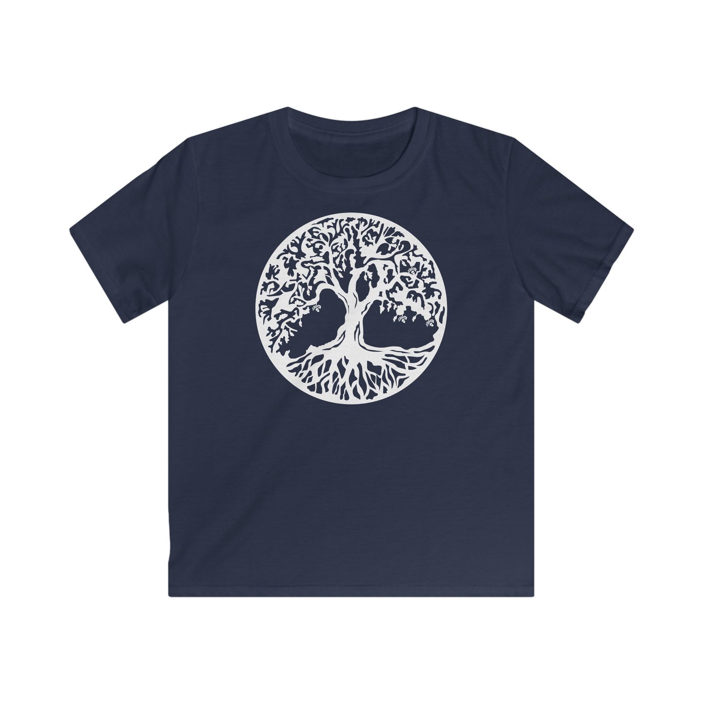 BAUM DES LEBENS - Weiß • Kinder T-Shirt für Mädchen & Jungen (6–16 Jahre) • BIO Baumwolle 🌿