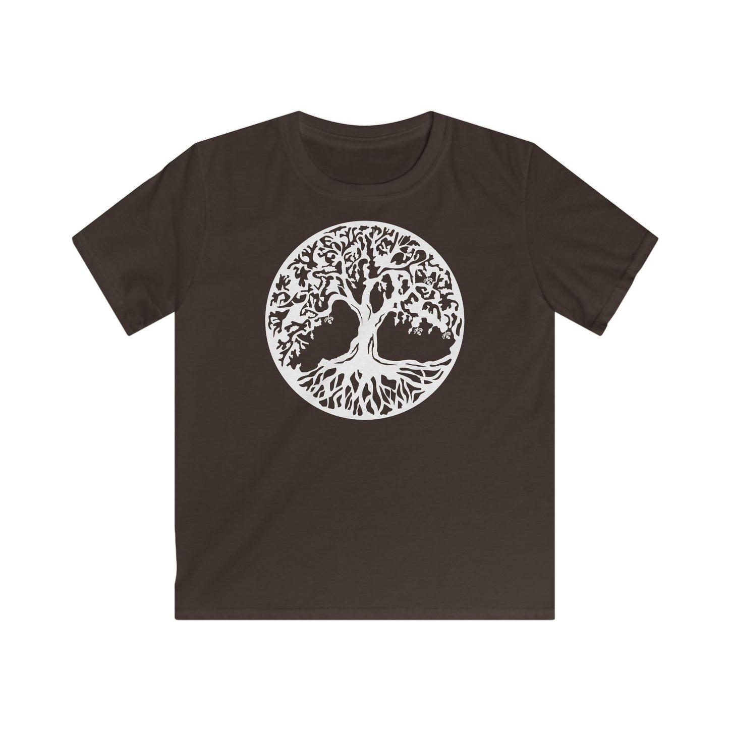 BAUM DES LEBENS - Weiß • Kinder T-Shirt für Mädchen & Jungen (6–16 Jahre) • BIO Baumwolle 🌿