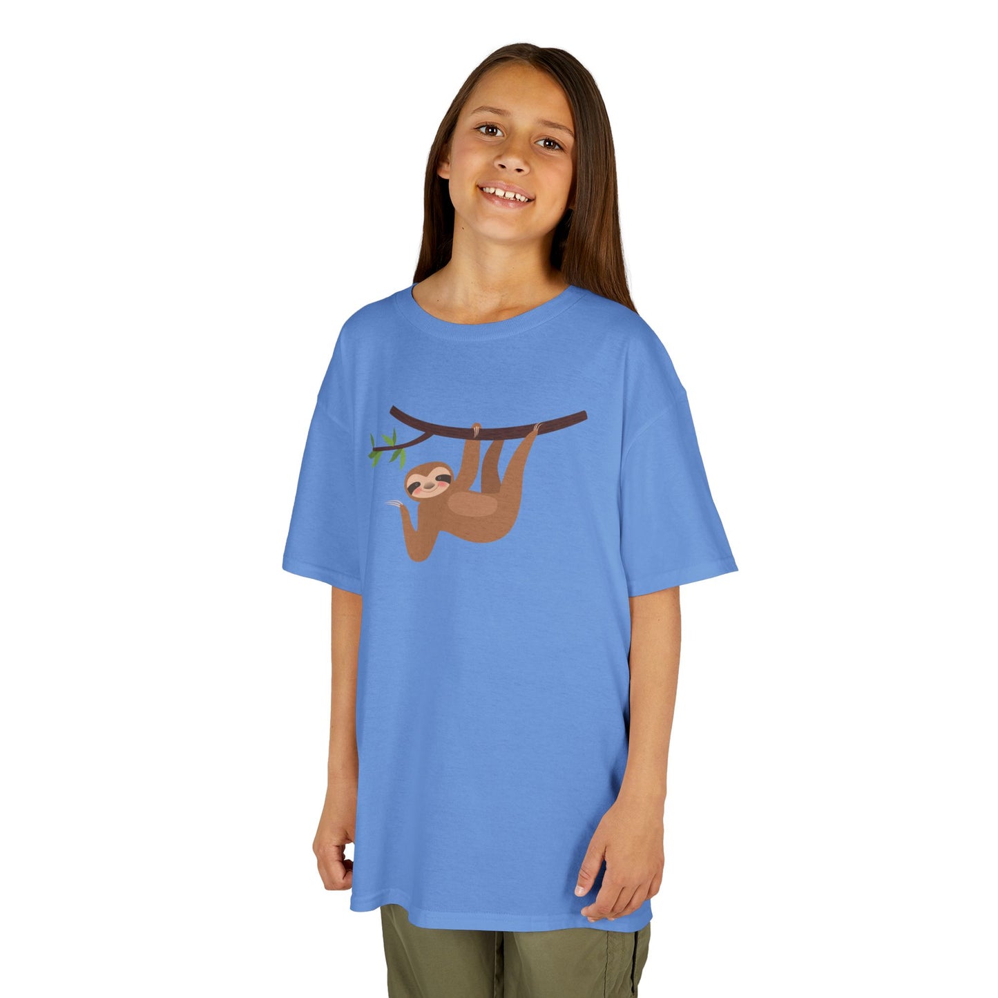 FAULTIER WINKT NIEDLICH SÜß • Oversize Kinder T-Shirt Mädchen Jungen • BIO Baumwolle 🌿