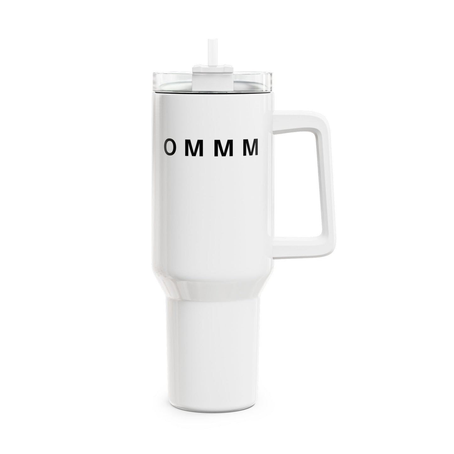 OMMM OM OHM MANTRA YOGA MEDITATION • Tumbler mit Henkel & Strohhalm • XXL Reisebecher 1,2L