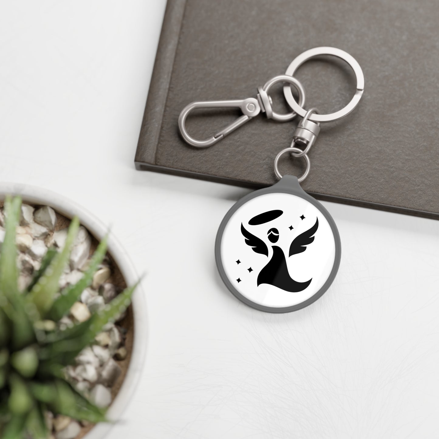 TALISMAN SCHUTZENGEL GLÜCKSBRINGER ENGELCHEN • Edler Luxus Schlüsselanhänger mit Karabiner für Frauen & Männer