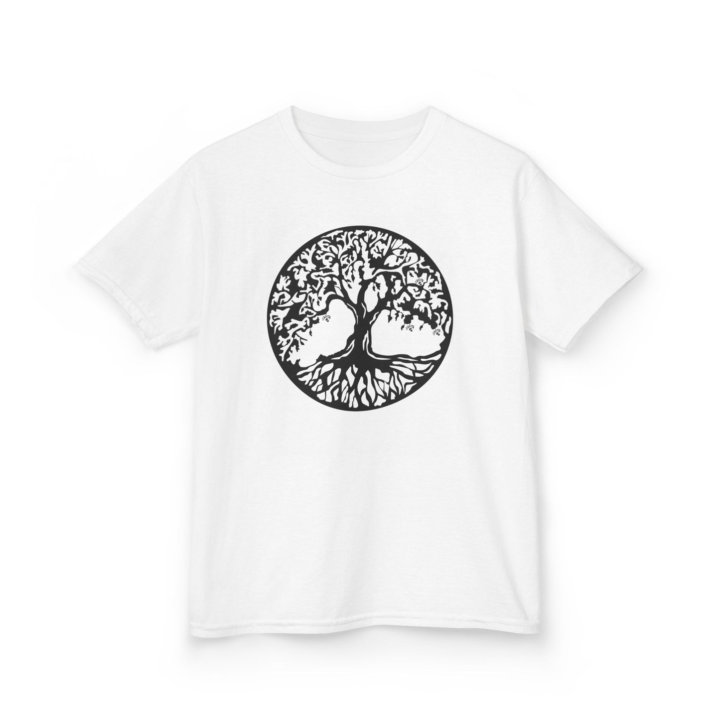 BAUM DES LEBENS - Schwarz • Kinder Oversize T-Shirt für Mädchen & Jungen (7–16 Jahre) • BIO Baumwolle 🌿