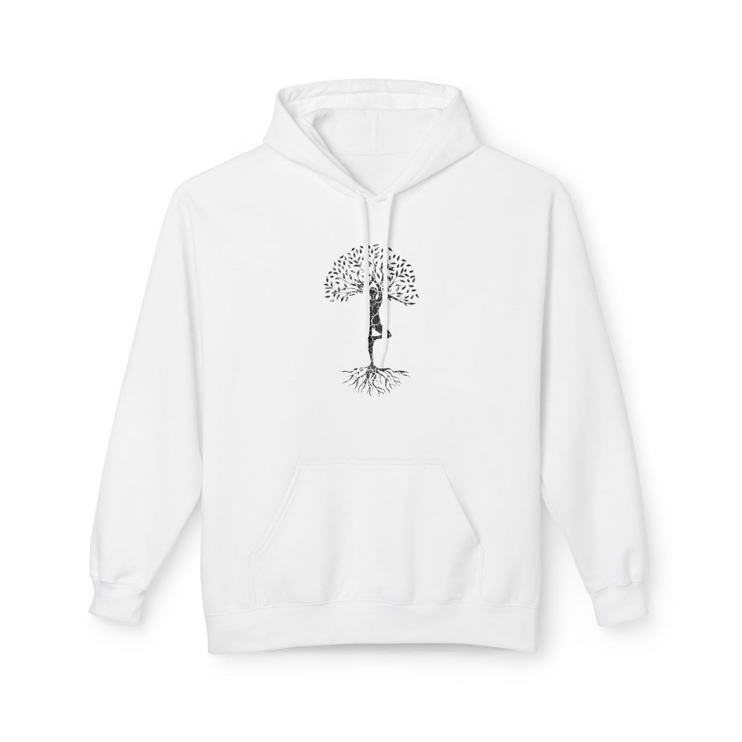 BAUM DES LEBENS ASANA YOGA POSE FIGUR • Kuschelweicher Hoodie für Damen & Herren • Baumwolle 🌿