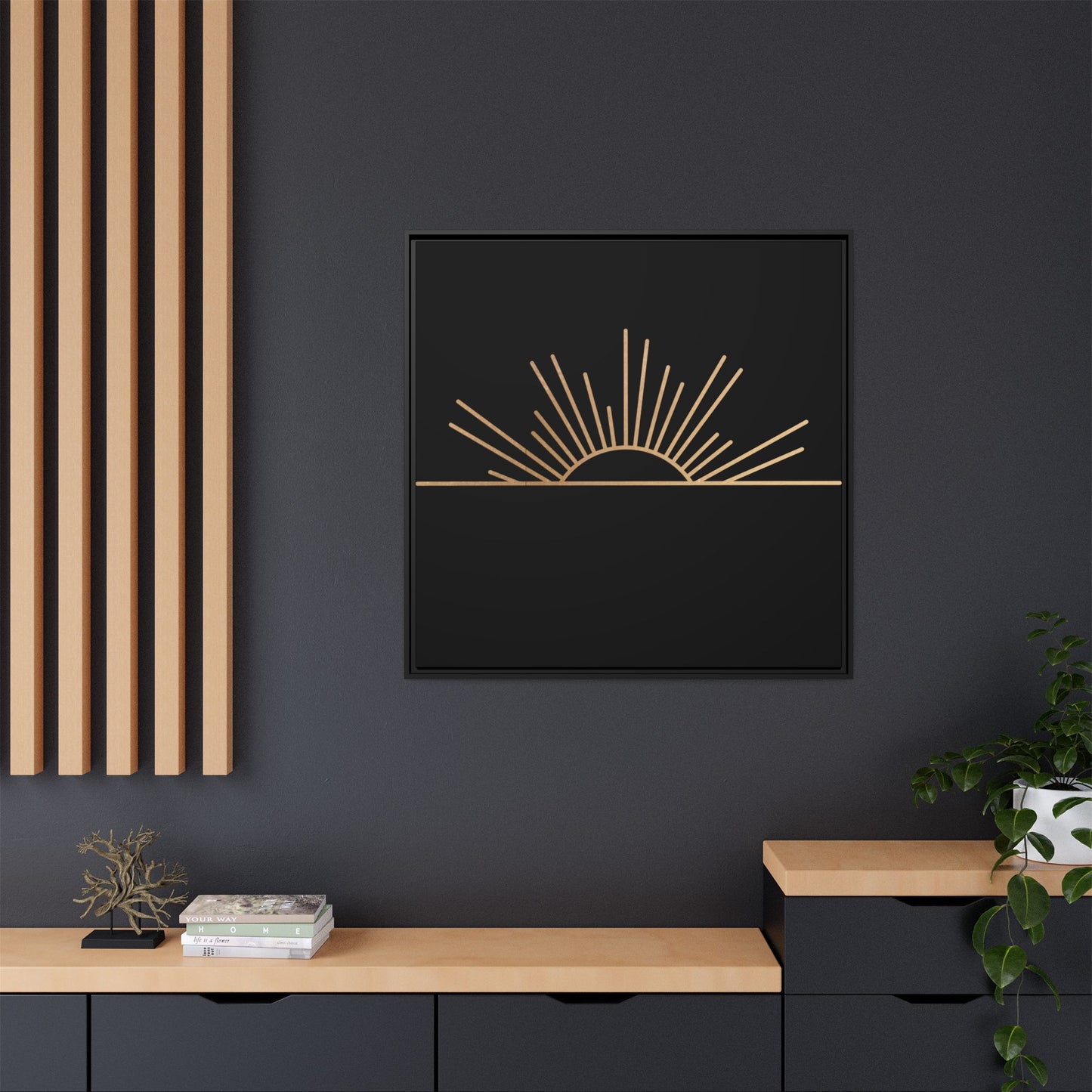 Matte Canvas, Framed (Multi-color)