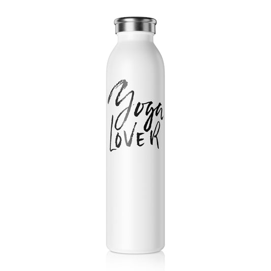 YOGA LOVER • YOGA LIEBHABER HOBBY • Edelstahl Thermosflasche SLIM • 600 ml