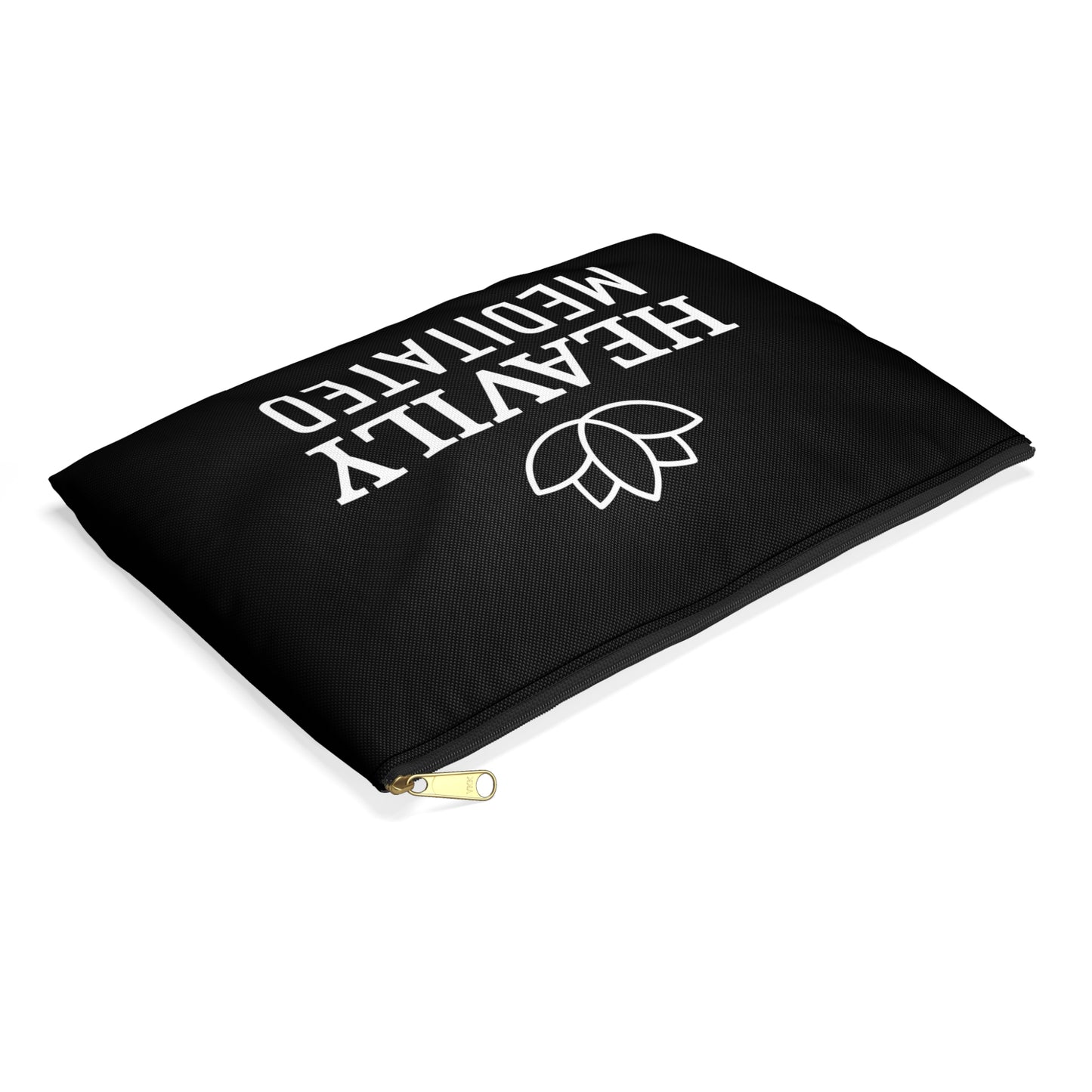 HEAVILY MEDITATED - YOGA SPRUCH • Handtaschen Organizer Flach mit Reißverschluss • Groß & Klein