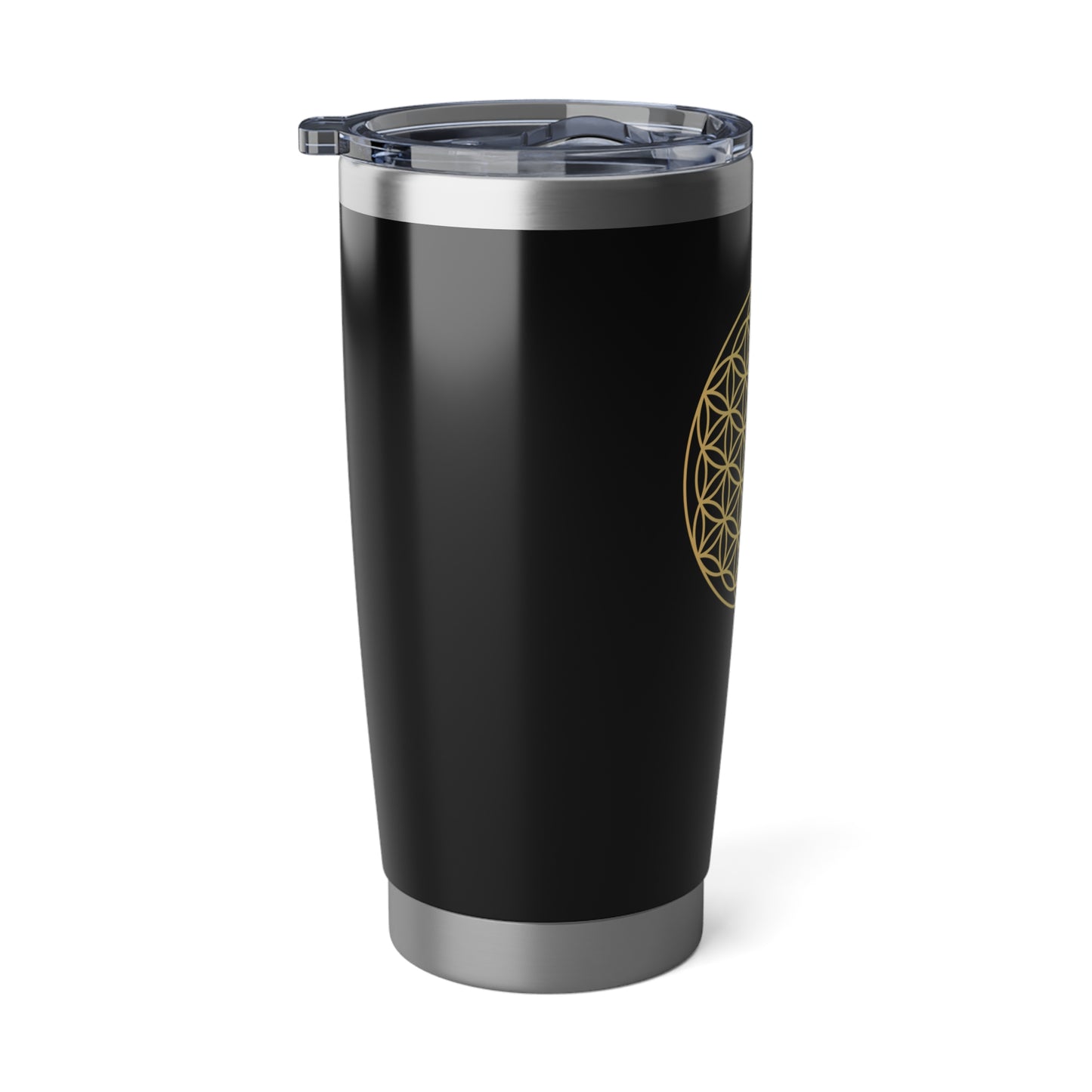 BLUME DES LEBENS GELB GOLDFARBEN • Thermo-Reisebecher XL • 590 ml • Tumbler Vagabond