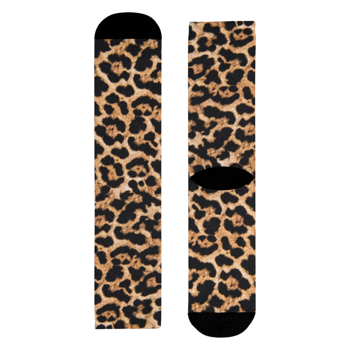 LEOPARDEN MUSTER SOCKEN LEO ANIMAL PRINT • HAPPY SOCKS Crew Socken Braun mit Motiv