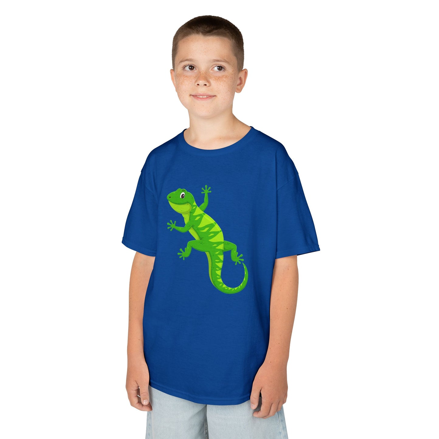 GECKO EIDECHSE LUSTIG NIEDLICH SÜß • Kinder Oversize T-Shirt für Mädchen & Jungen (7–16 Jahre) • BIO Baumwolle 🌿