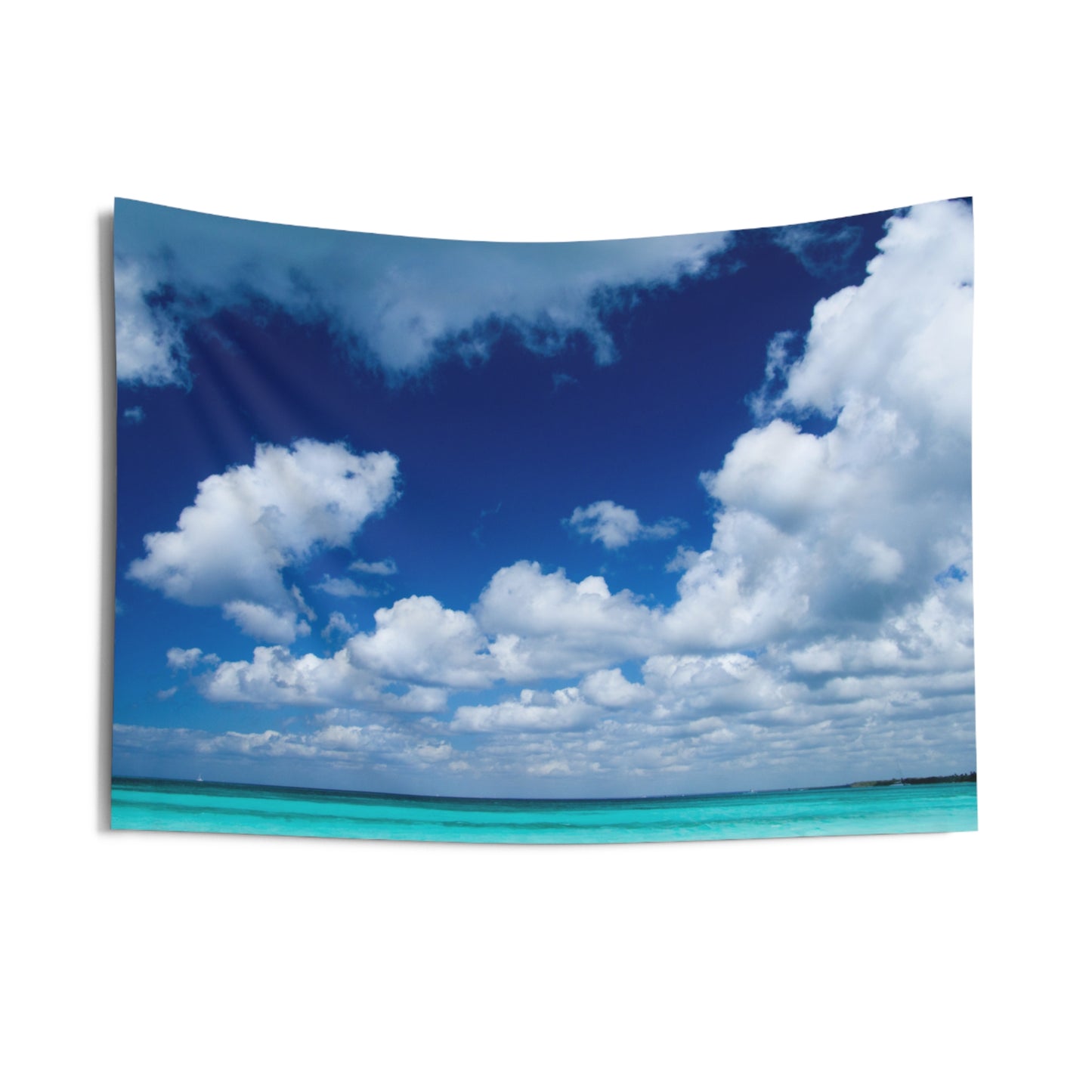 SOMMERURLAUB MEER HIMMEL WOLKEN • Wandtuch • Wandttepich • Wanddekor in v. Größen bis XXL