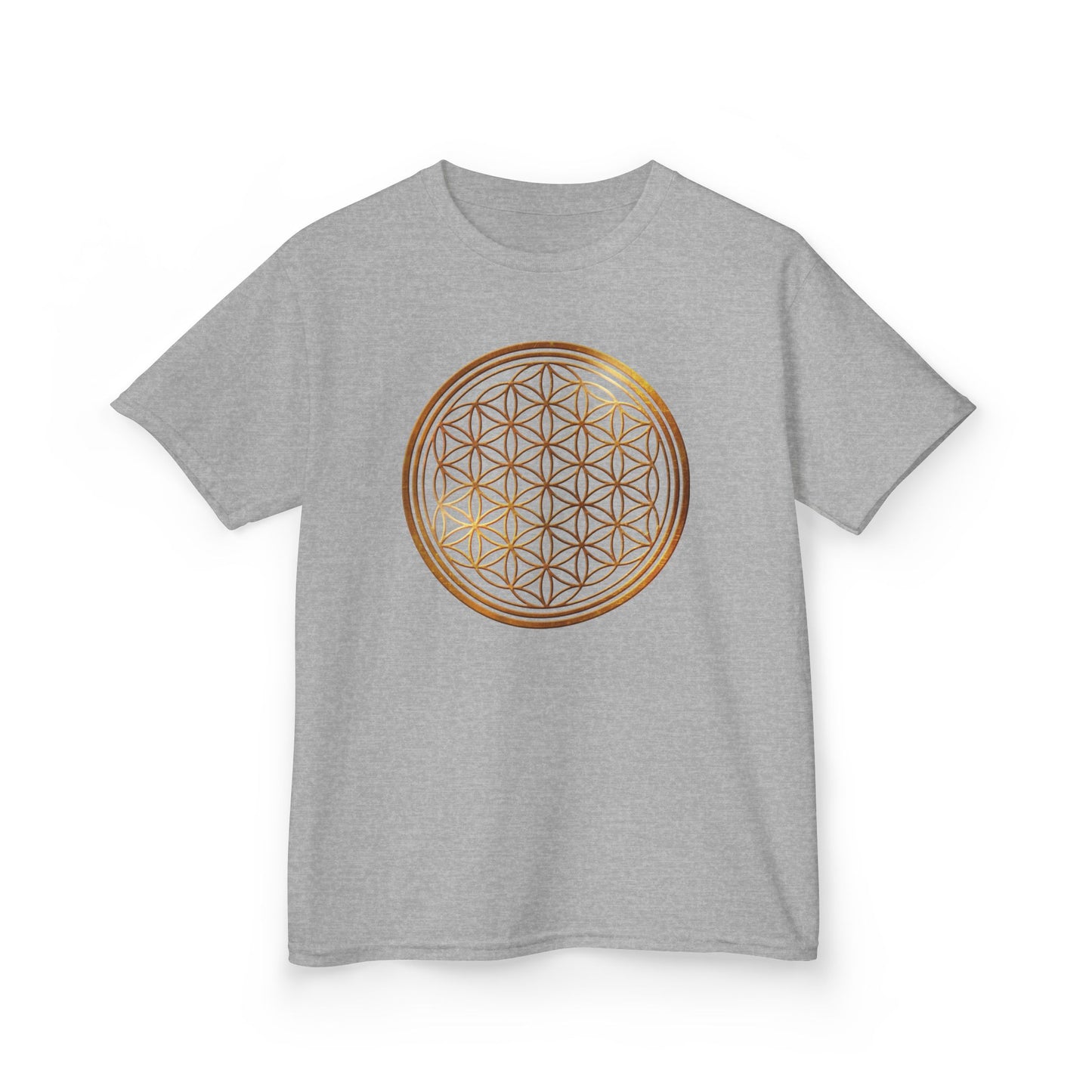 BLUME DES LEBENS • Kinder Oversize T-Shirt für Mädchen & Jungen (7–16 Jahre) • BIO Baumwolle 🌿