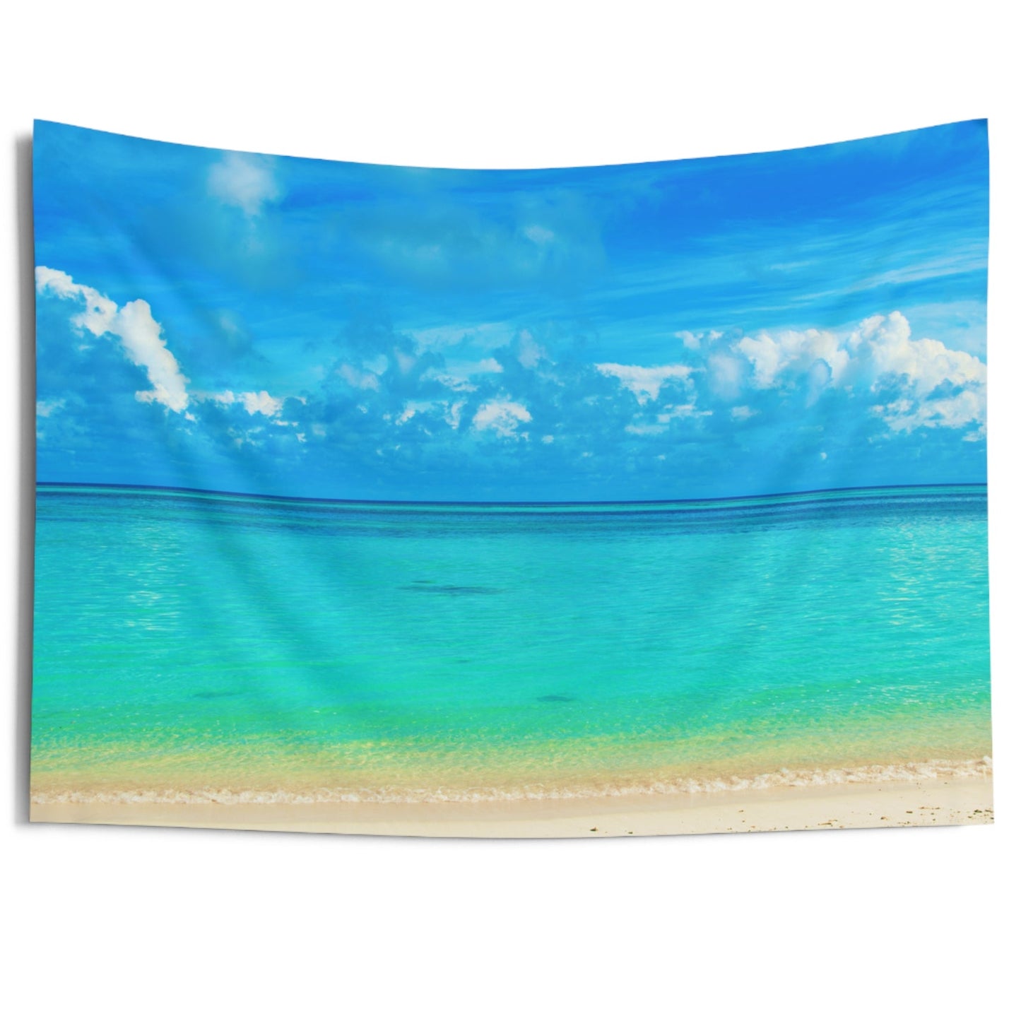 MEER STRAND SOMMER • Urlaubsmotiv • Wandtuch • Wandttepich • Wanddekor in v. Größen bis XXL